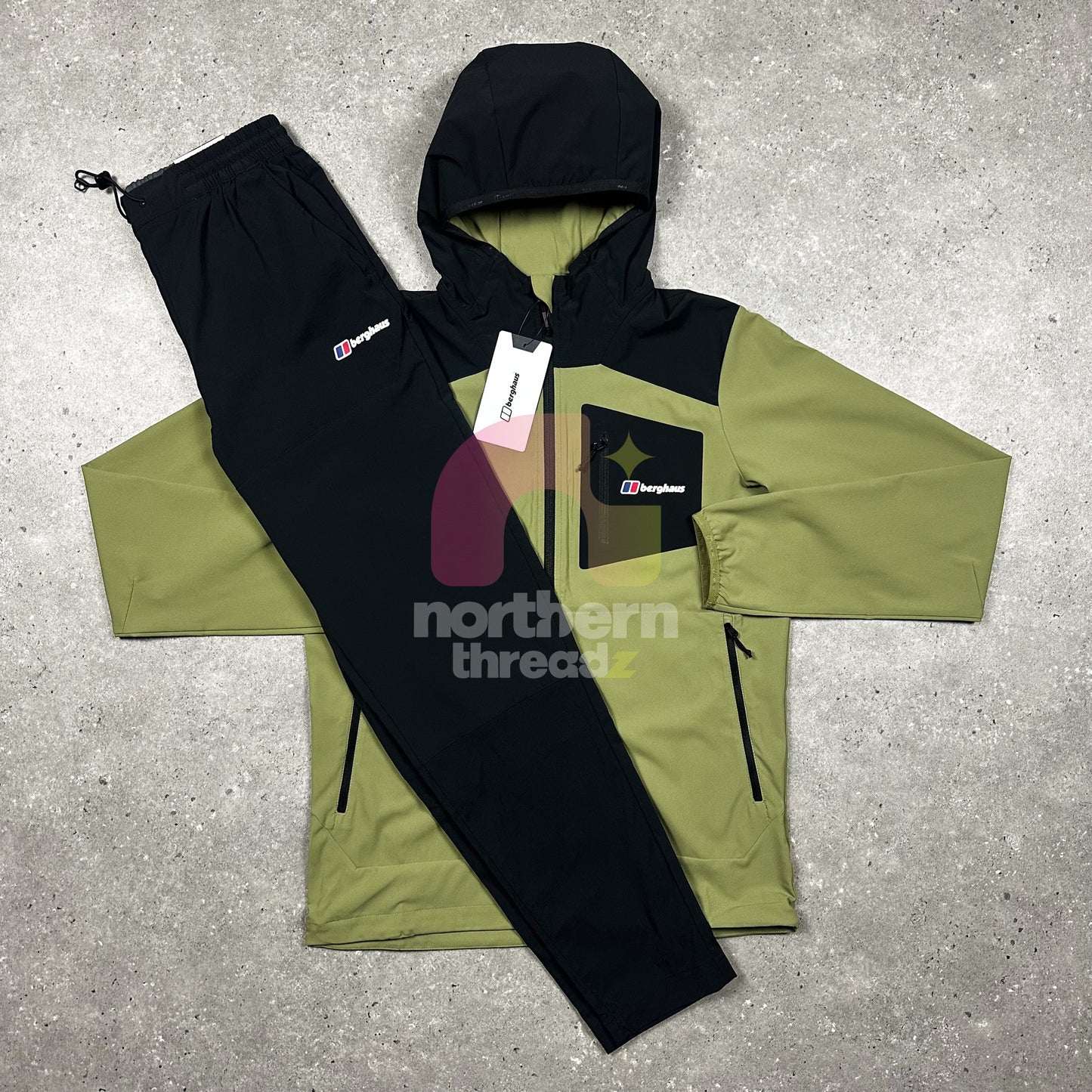 Berghaus Woven Tracksuit (Khaki/Black)