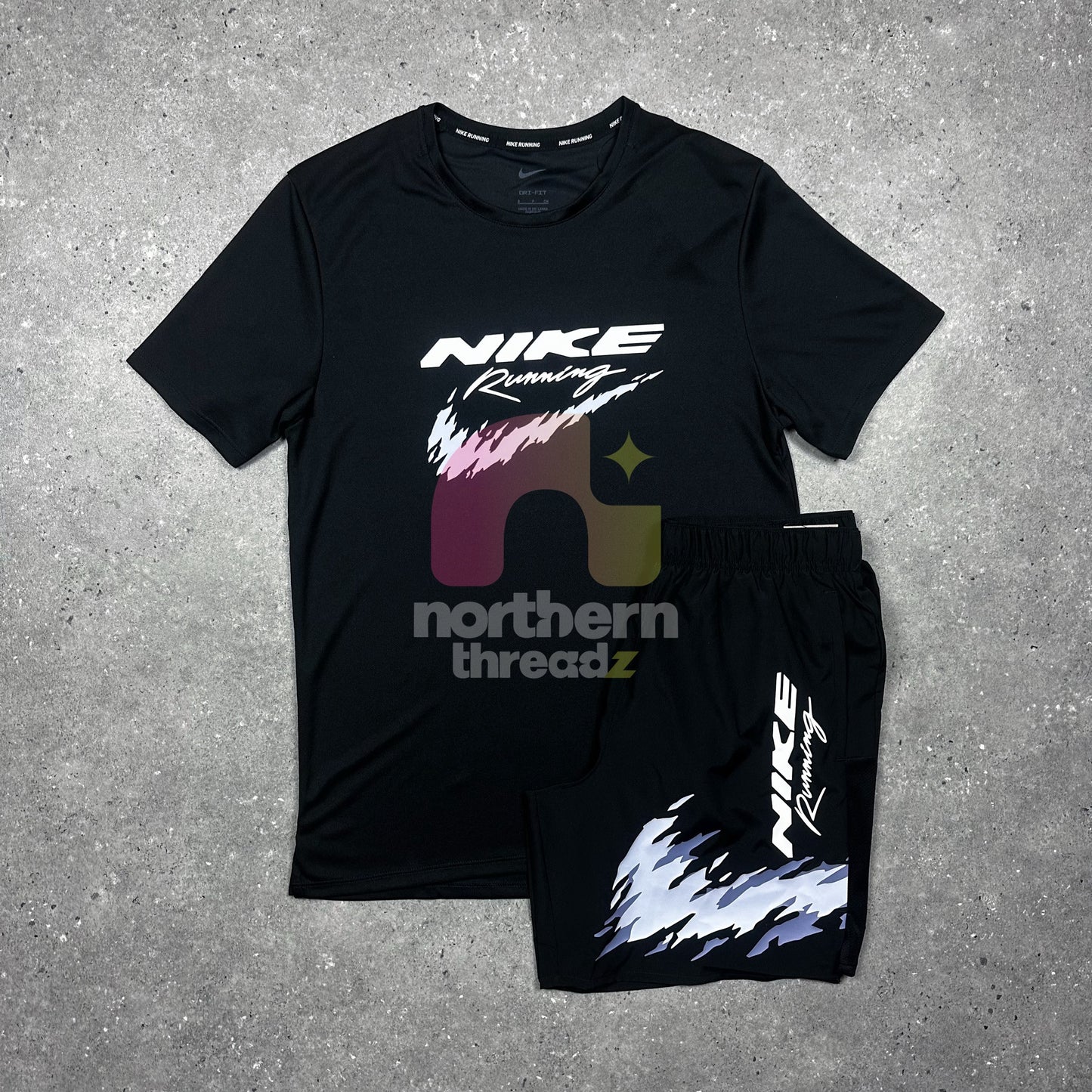 Nike Run Set (Black/Lilac)