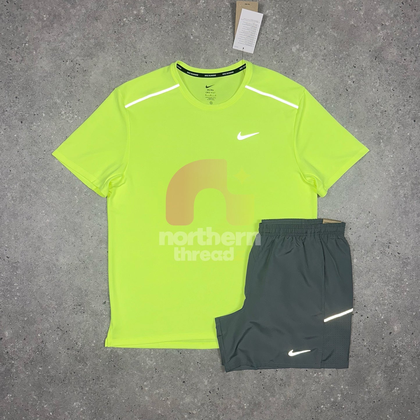 Nike Miler 3.0 Set (Neon/Grey)