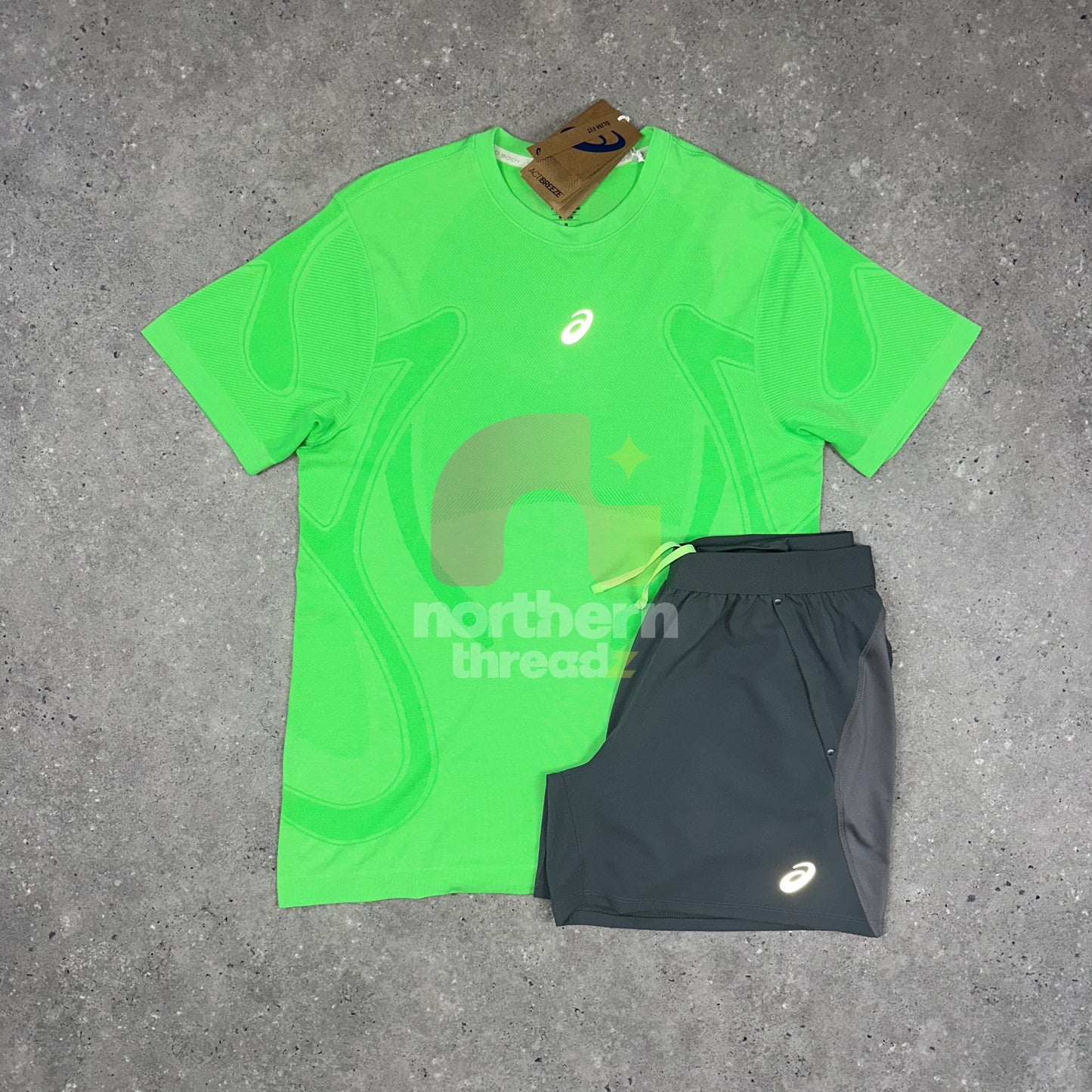 Asics Core Tri Set (Grey/Neon)