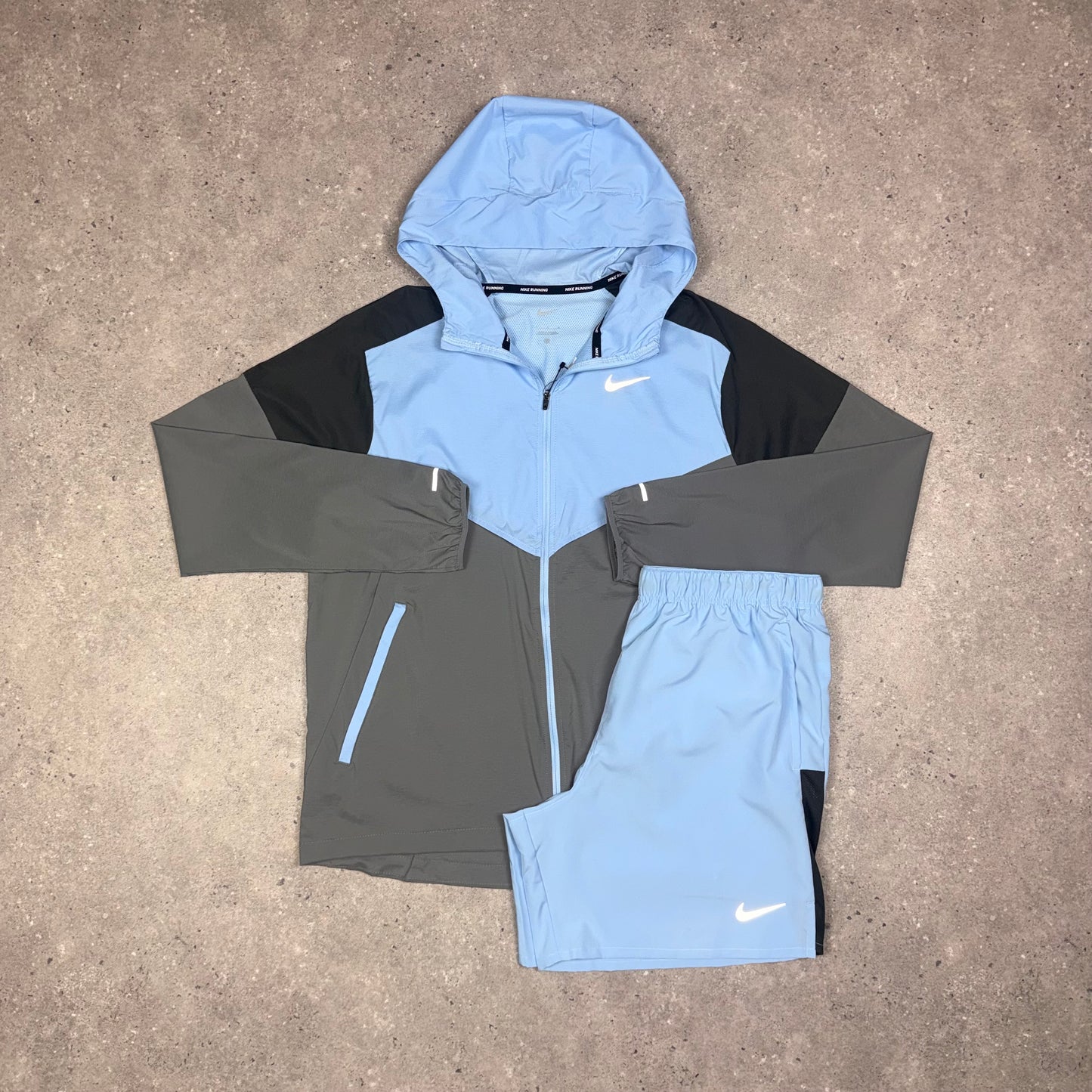 Nike Windbreaker Set (Blue)