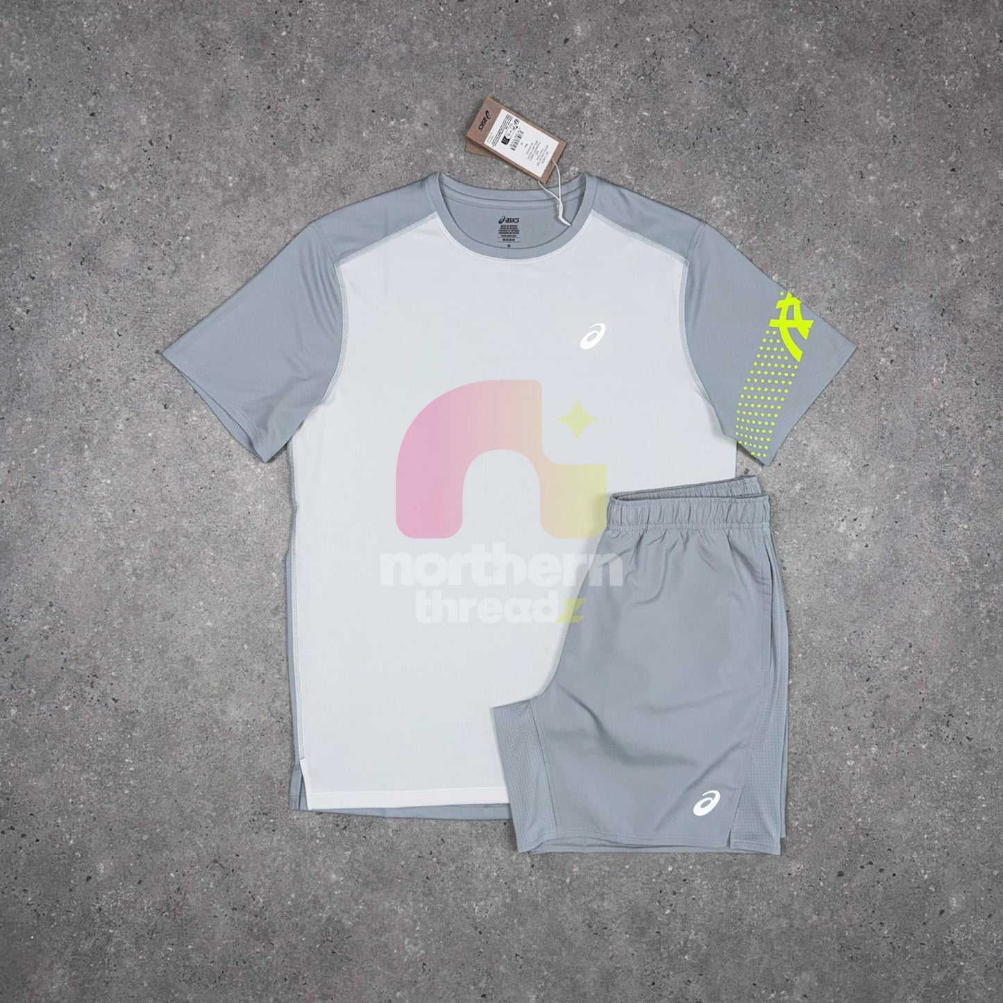Asics Icon Tri Set (White/Volt)
