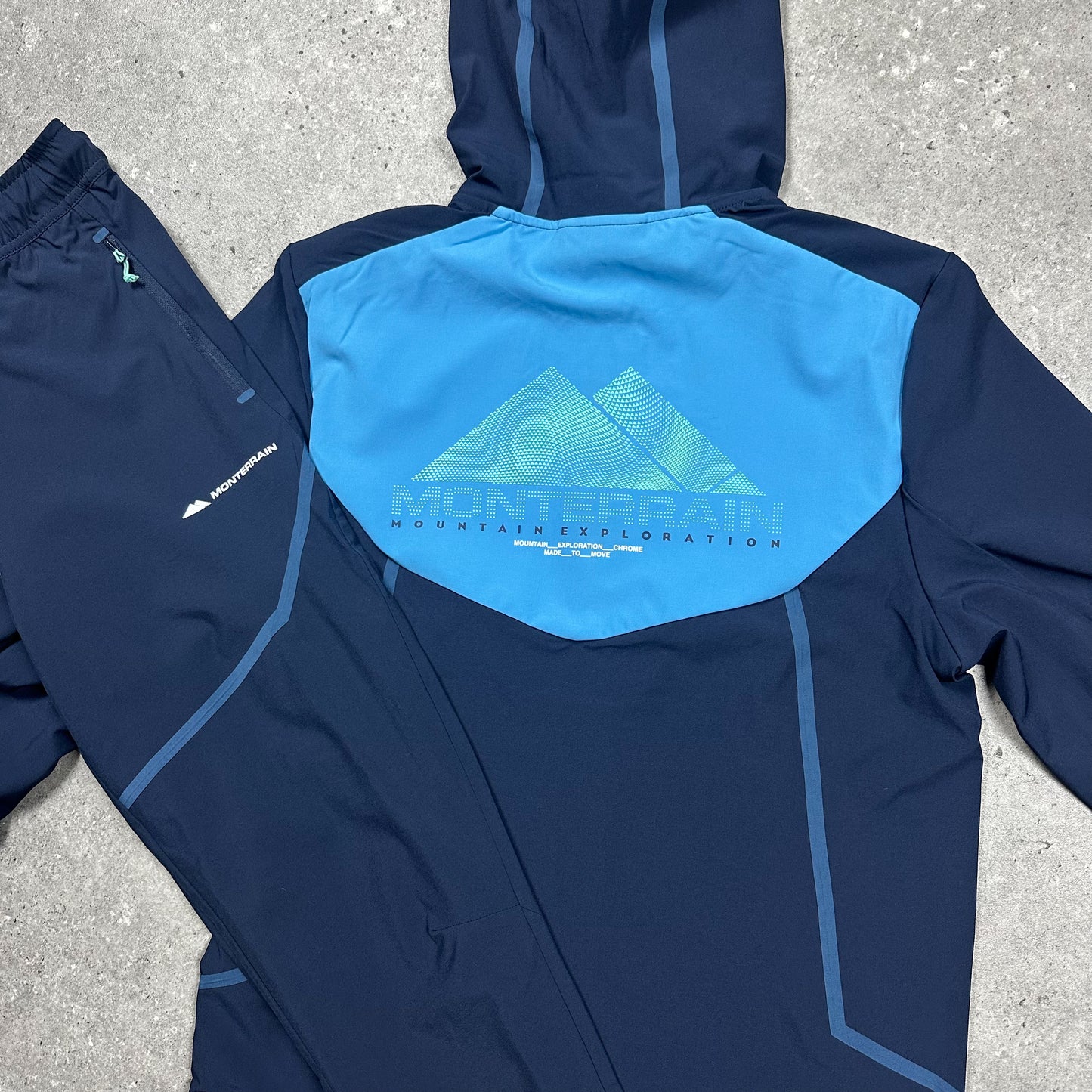 Monterrain Glide Tracksuit (Navy/Blue)