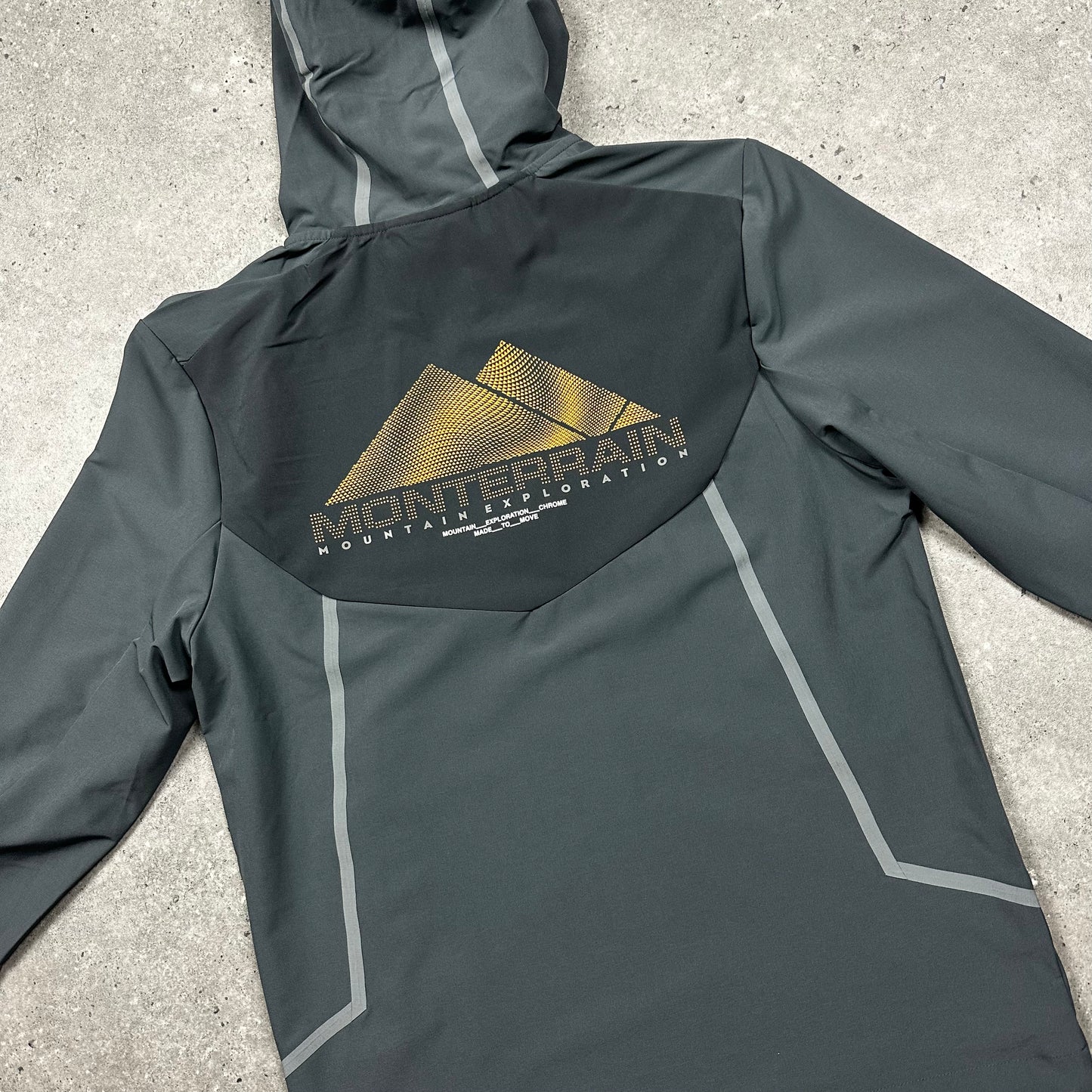 Monterrain Glide Tracksuit Tri Set (Grey/Orange)