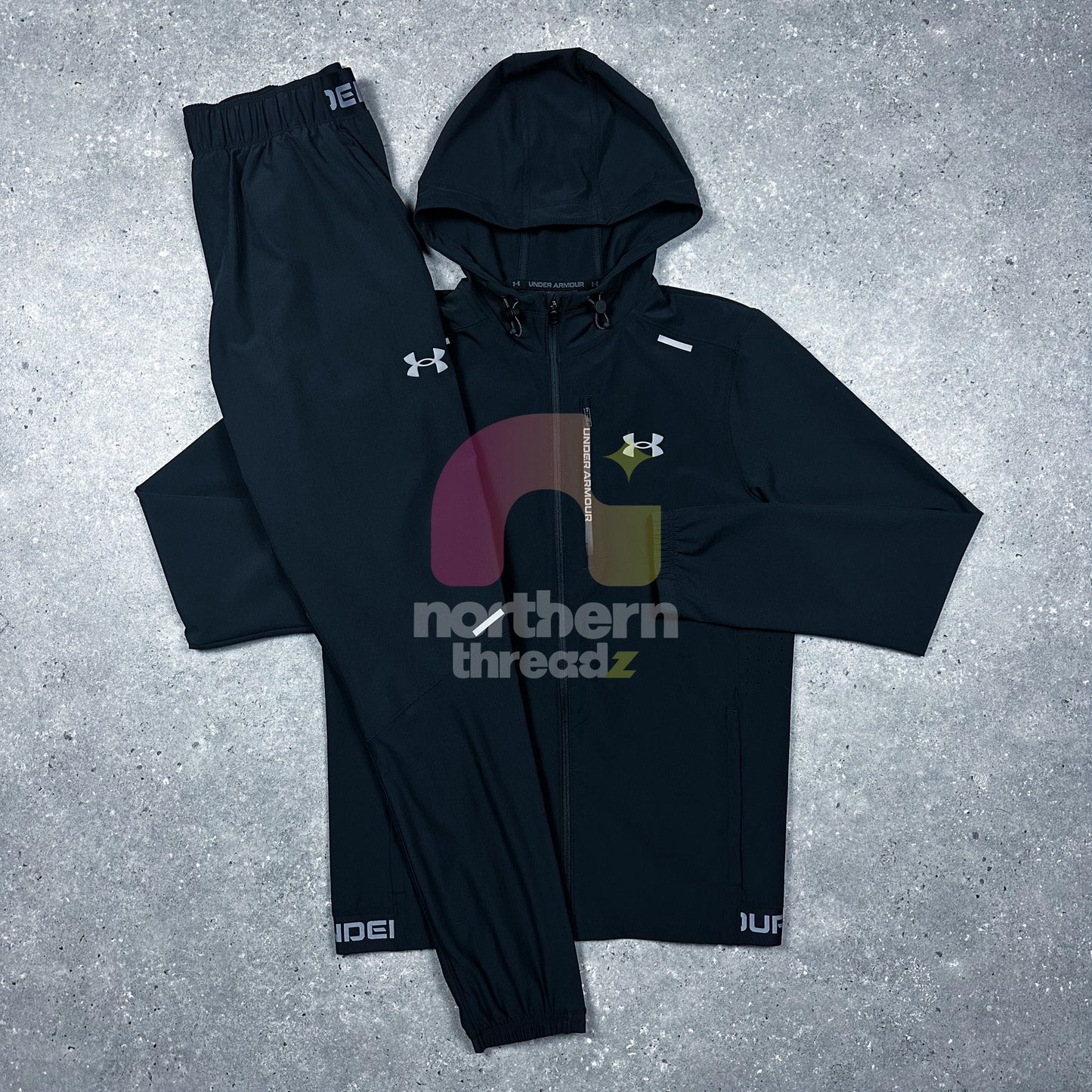 Under Armour Woven Tracksuit (Black)