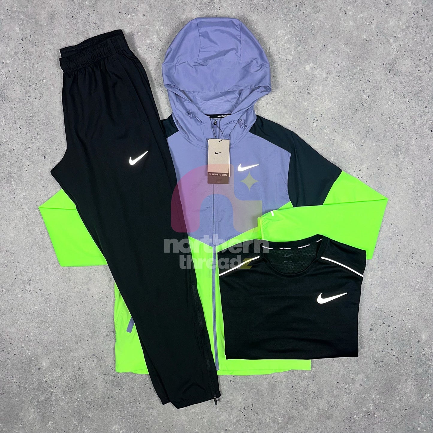 Nike Windbreaker Tracksuit Tri-Set (Lime) - S / S / S - Tri sets - Northern Threadz
