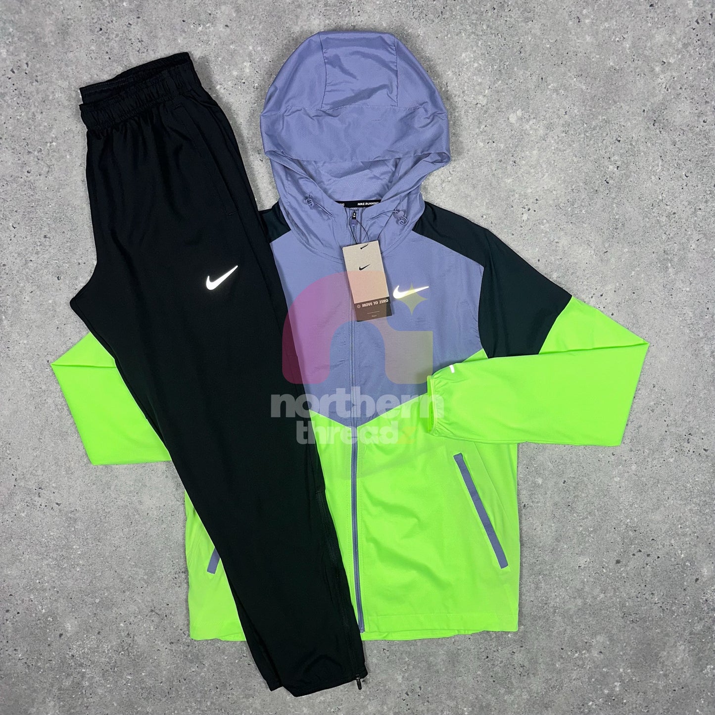 Nike Windbreaker Tracksuit (Lime) - S / S - Tracksuits - Northern Threadz