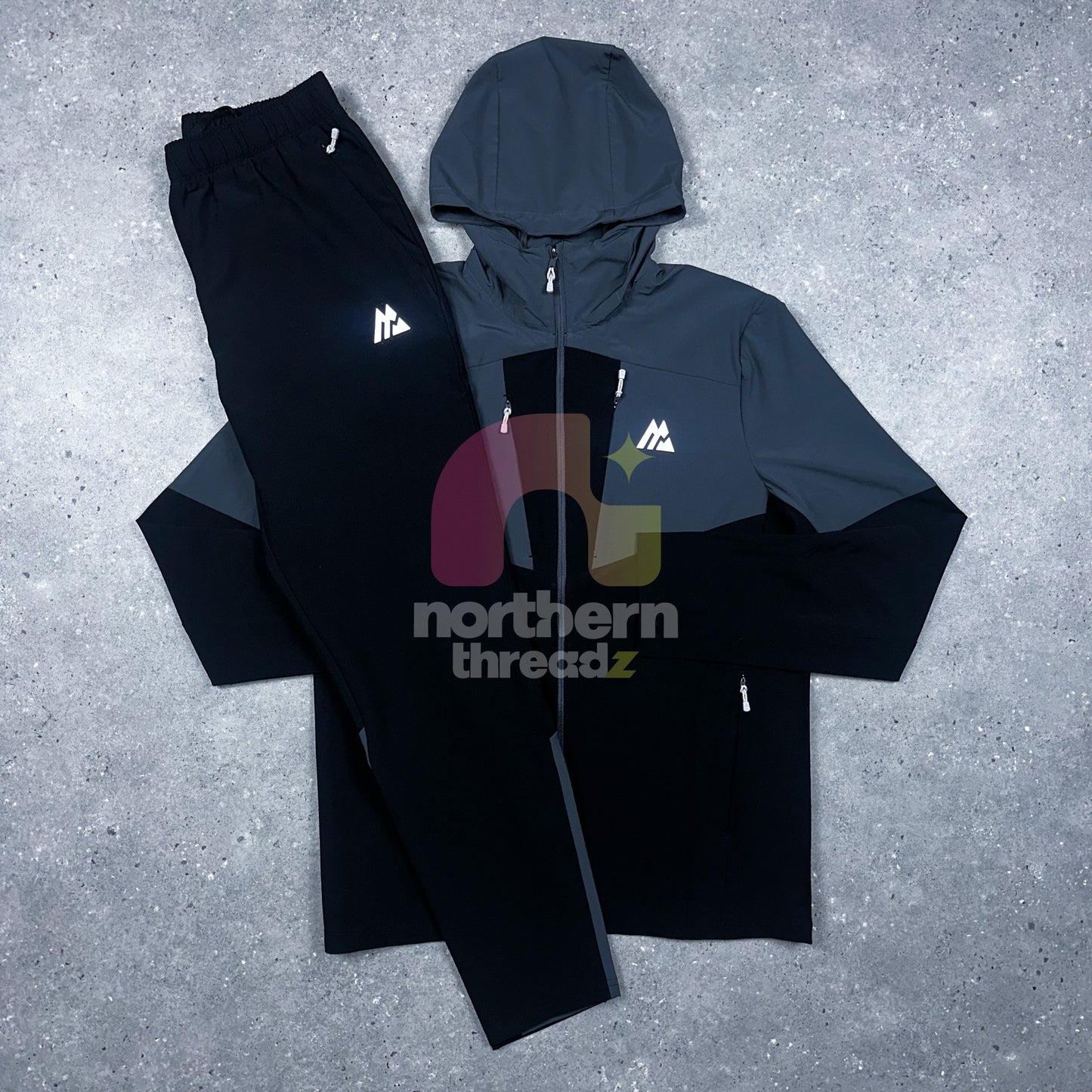 Montirex Woven Tracksuit (Grey/Black)