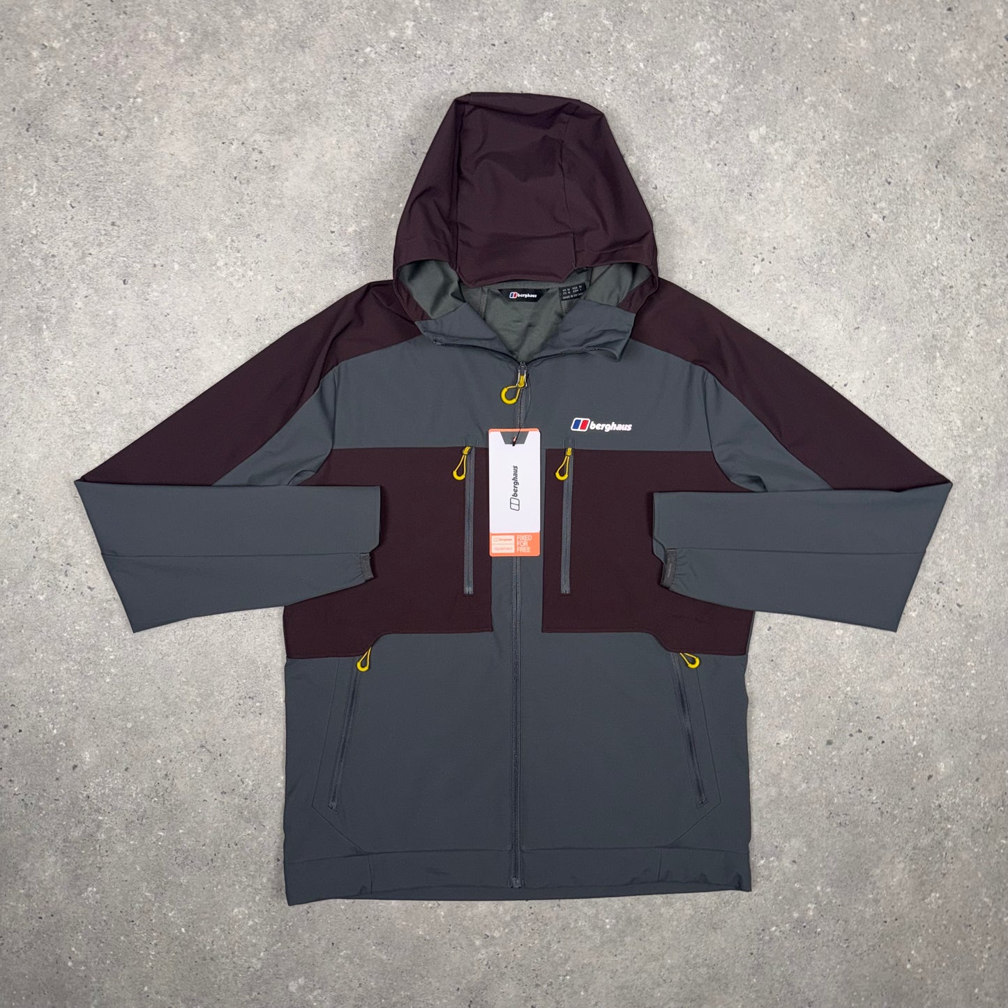 Berghaus Vantashell Jacket (Burgundy/Grey)