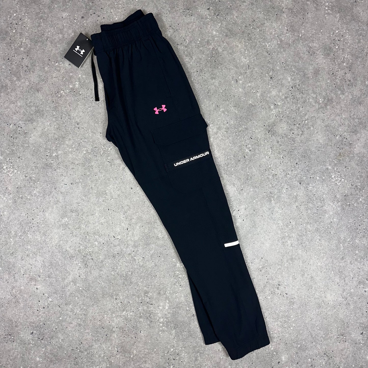 Under Armour Tech Pants (Black/Pink)