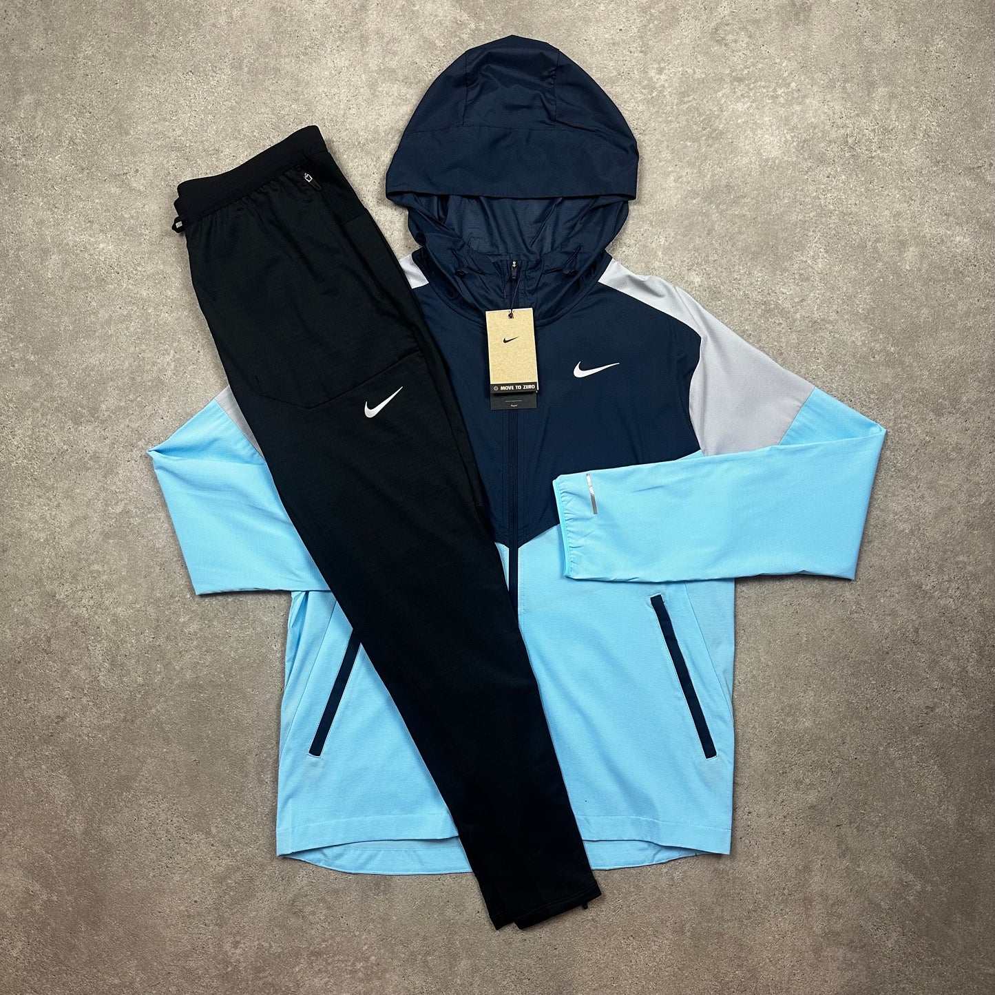 Nike Windbreaker Tracksuit (Navy/Baby Blue)