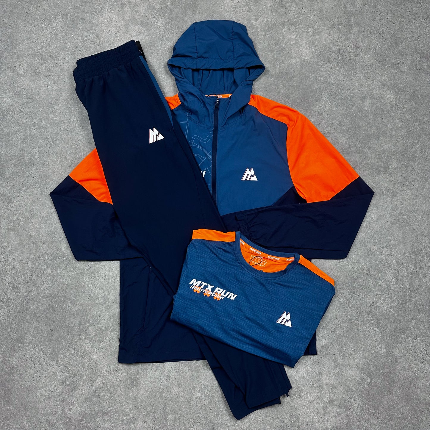 Montirex MTX Tracksuit Tri Set (Blue/Orange)