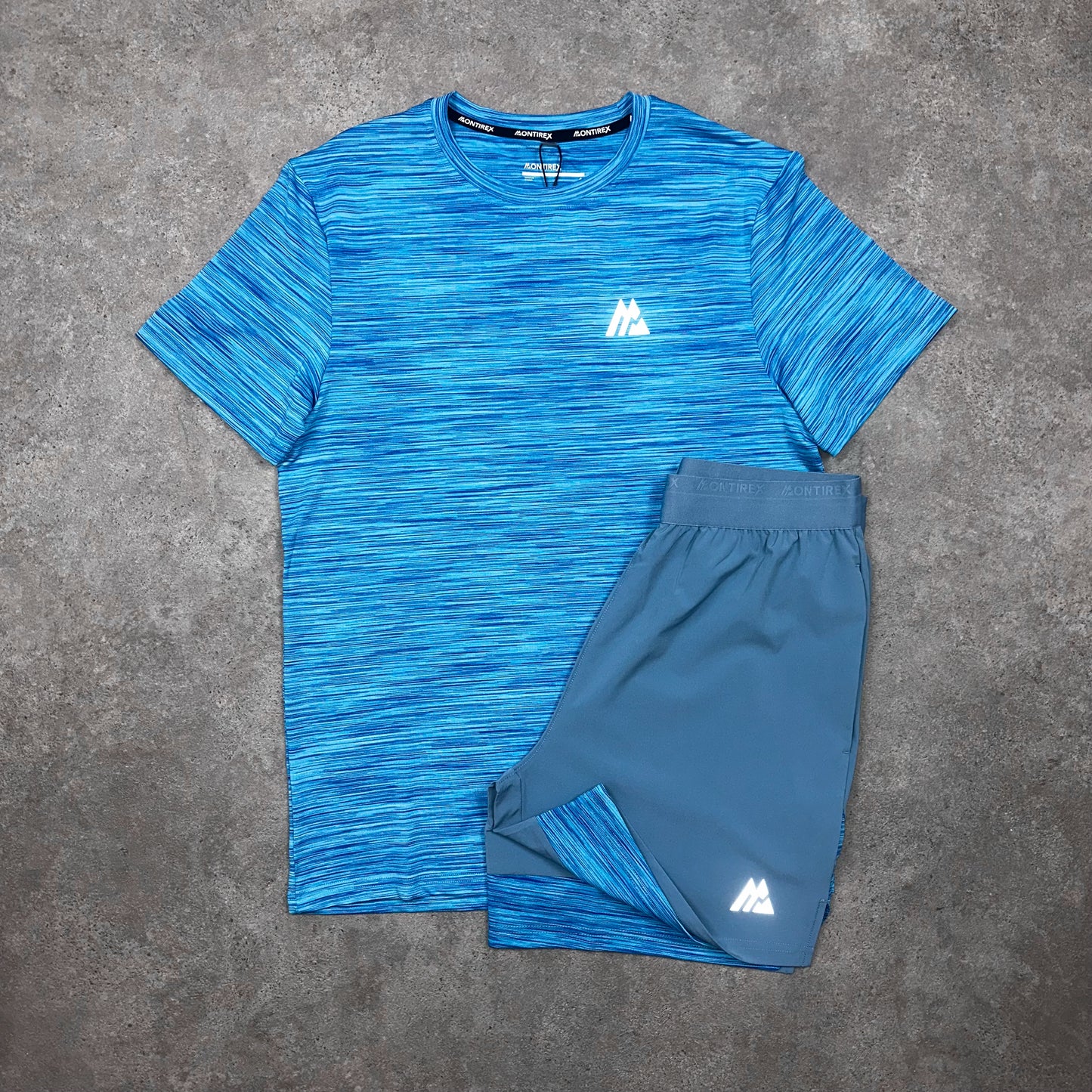 Montirex Shorts & Tee Set (Blue)