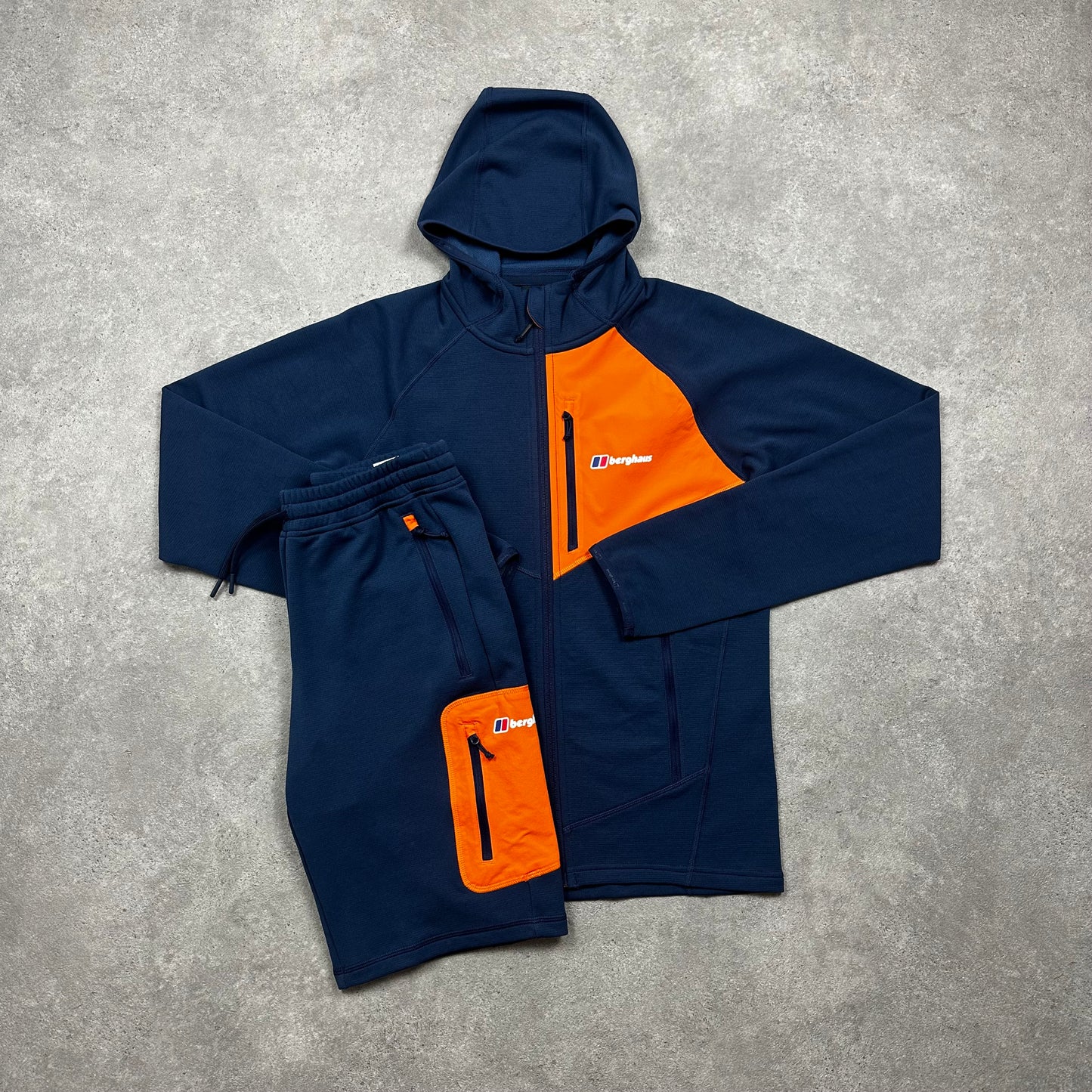 Berghaus Cotton Jacket & Shorts Set (Navy/Orange)