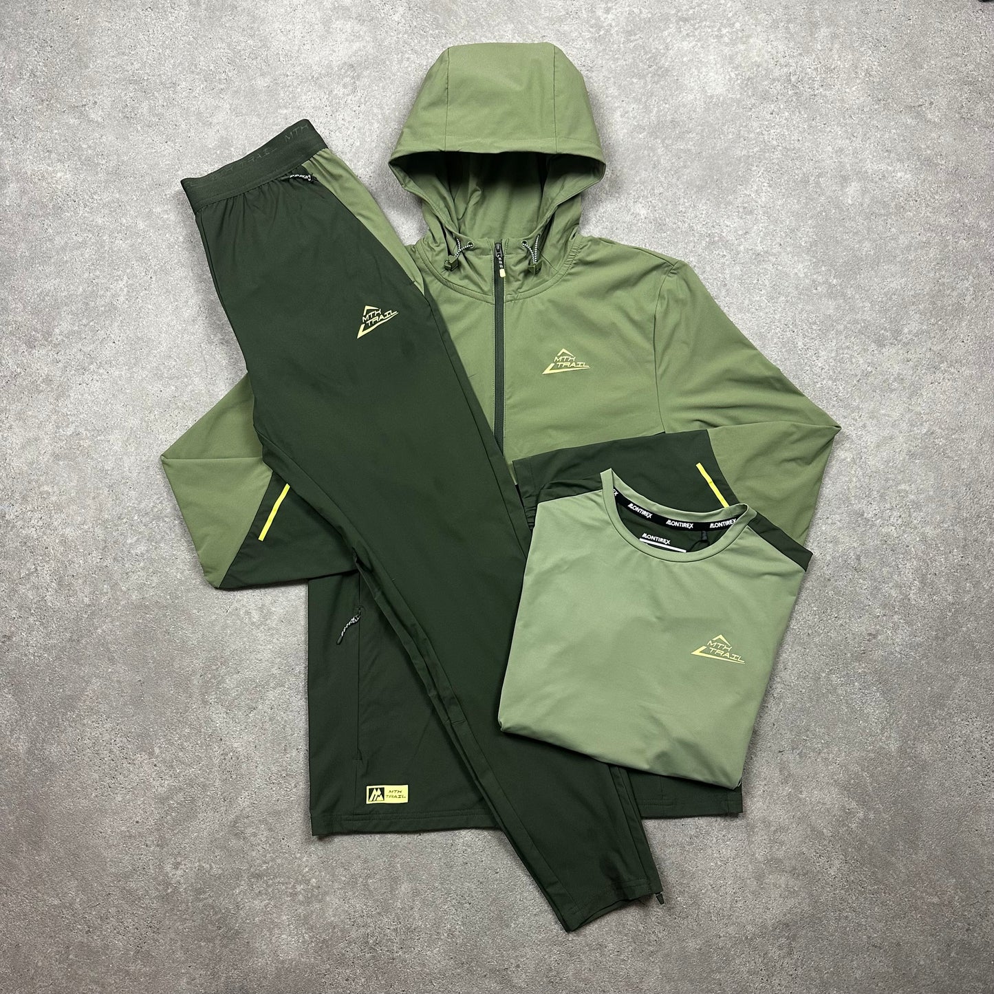 Montirex MTX Tracksuit Tri Set (Khaki/Yellow)