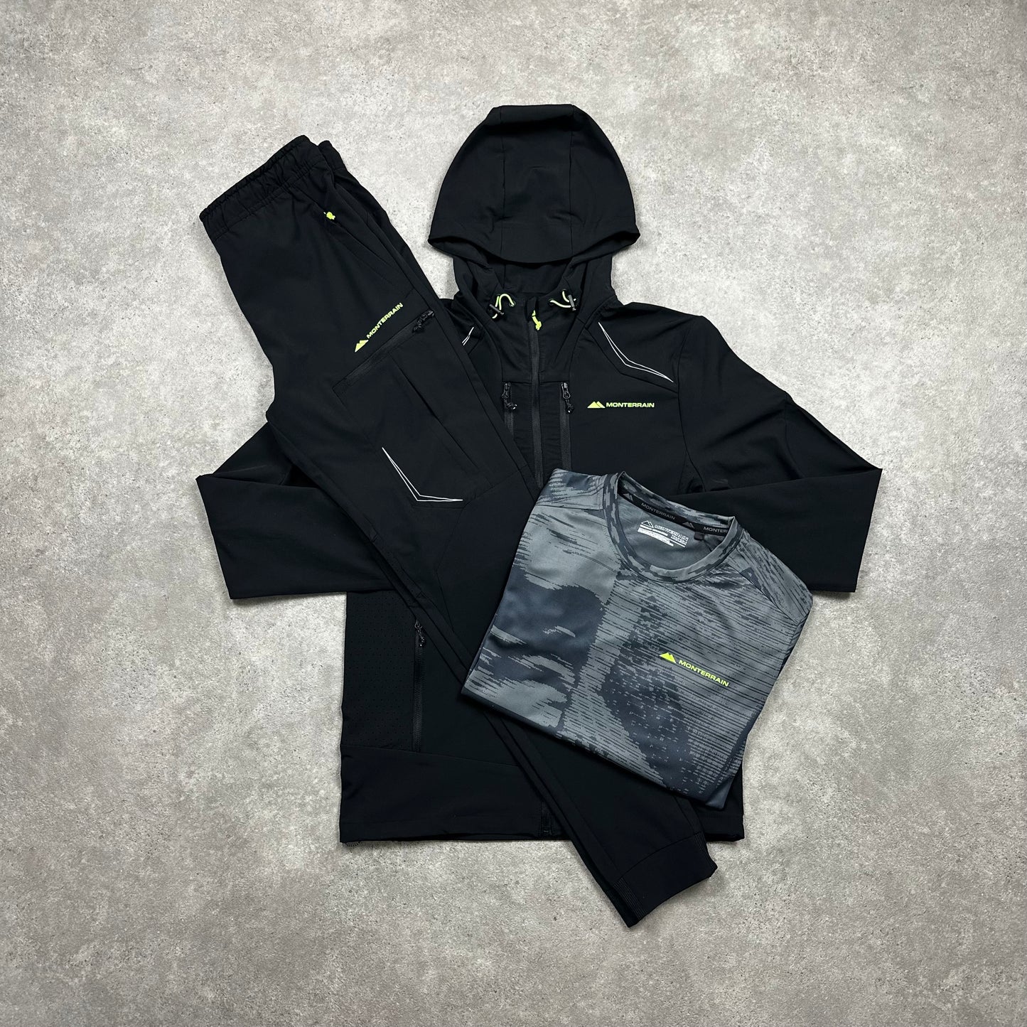 Monterrain Woven Tri Set (Black/Grey)