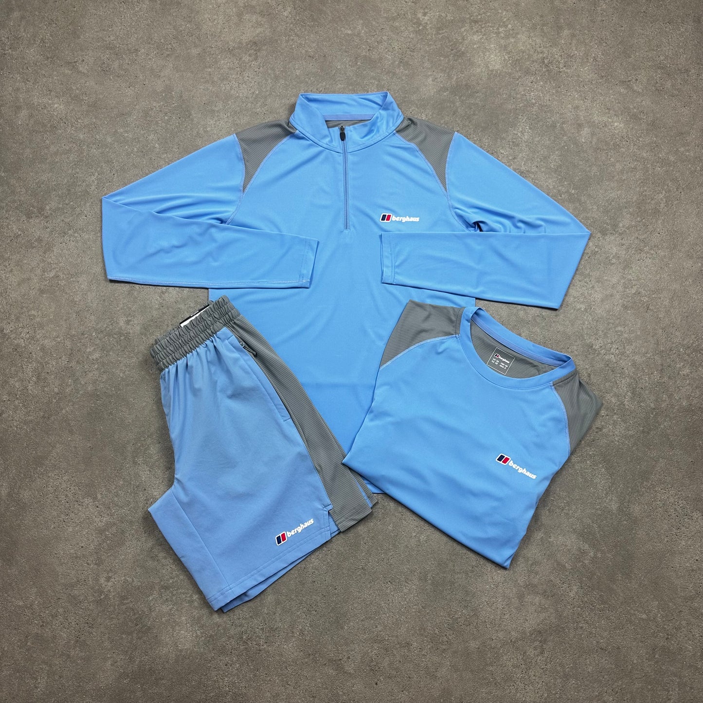Berghaus Tech 1/2 Zip Tri Set (Baby Blue)