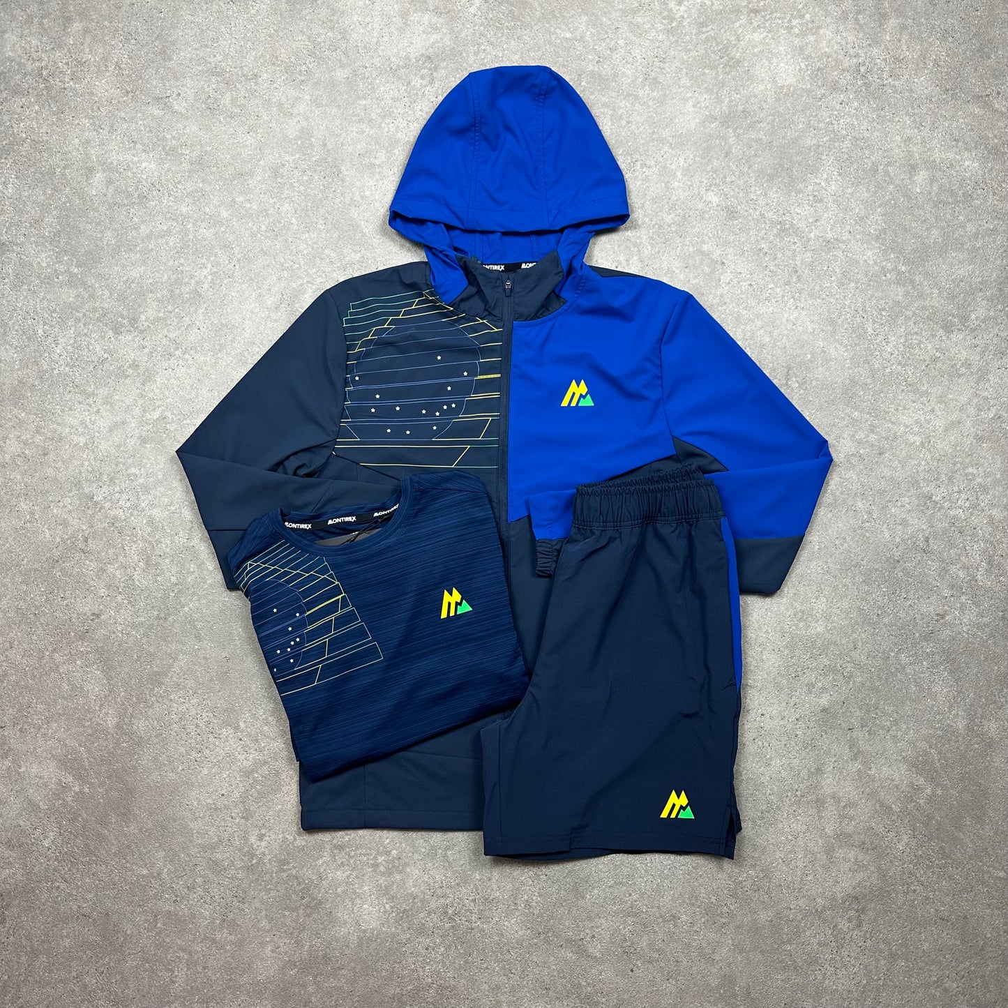 Montirex City Jacket & Shorts Tri Set (Blue)