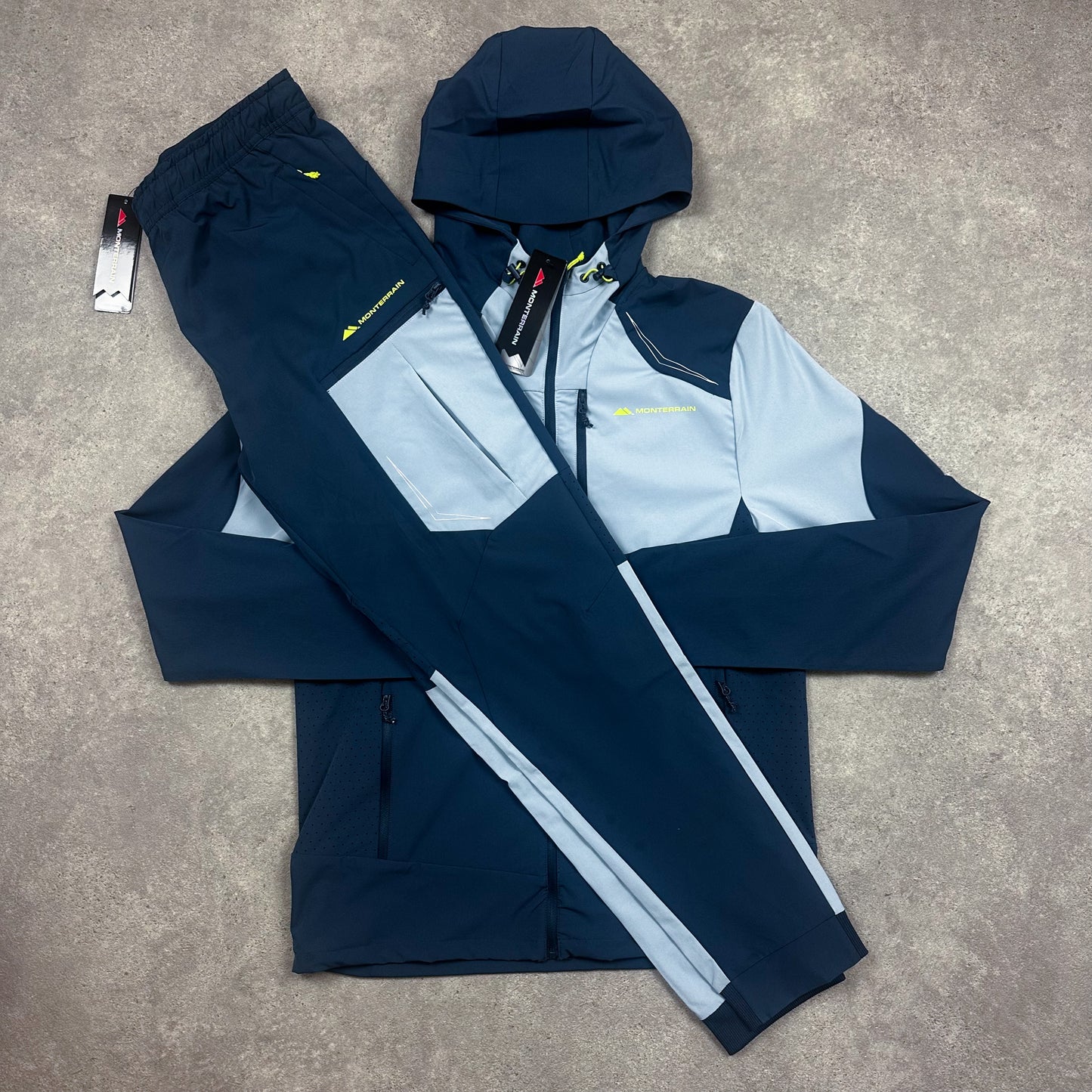 Monterrain Woven Tracksuit (Blue/Baby Blue)