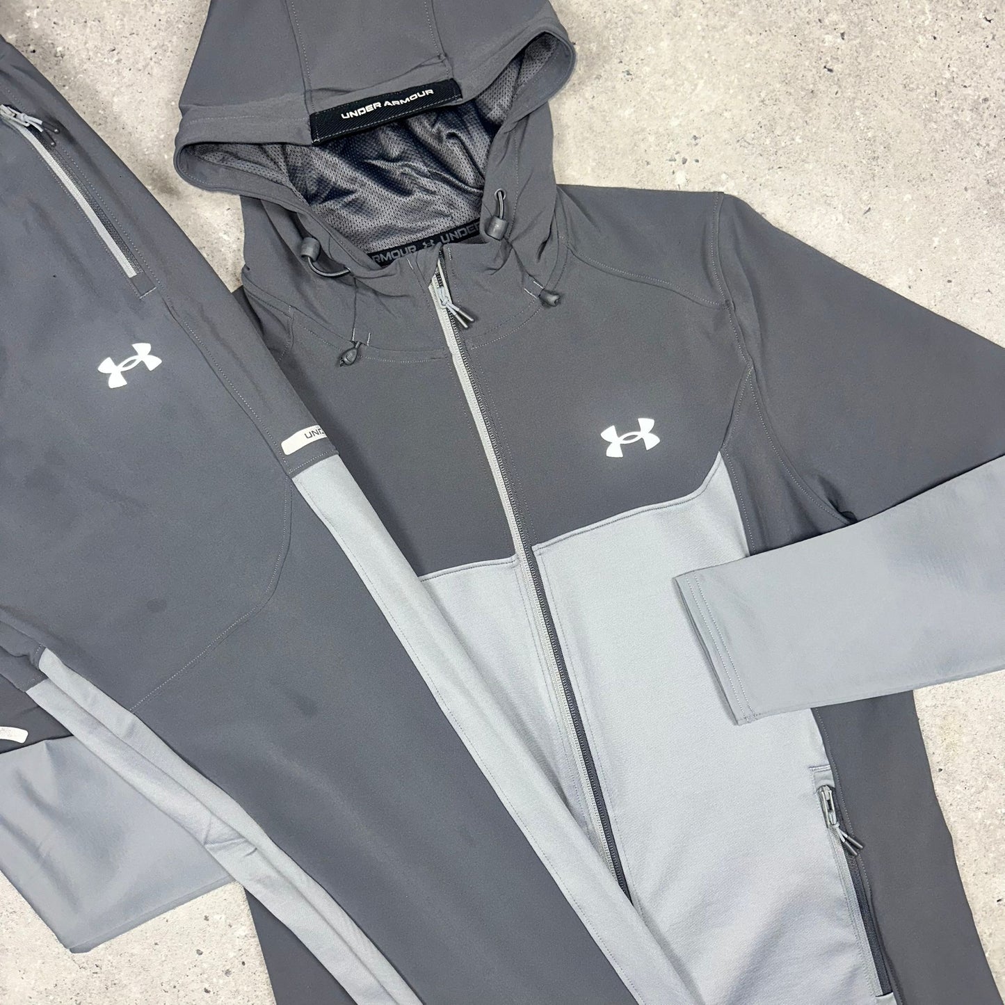 Under Armour Winterised Tracksuit (Grey) - S / S - Tracksuits - Northern Threadz