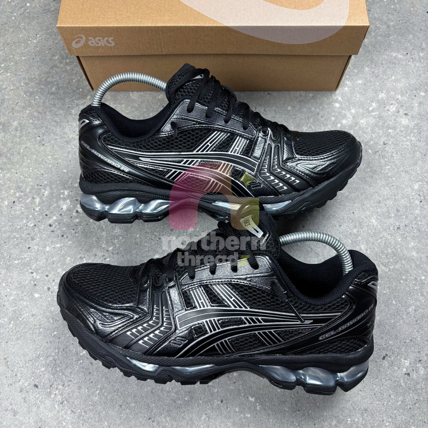 Asics Kayano 14 (Black Pure Silver)