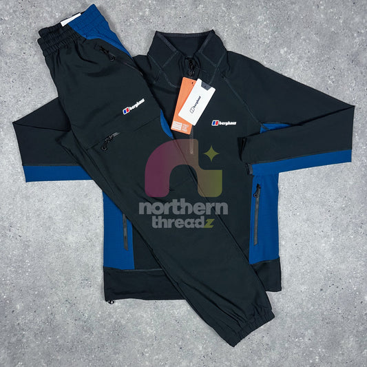 Berghaus Waver 1/2 Zip Tracksuit (Black/Blue)
