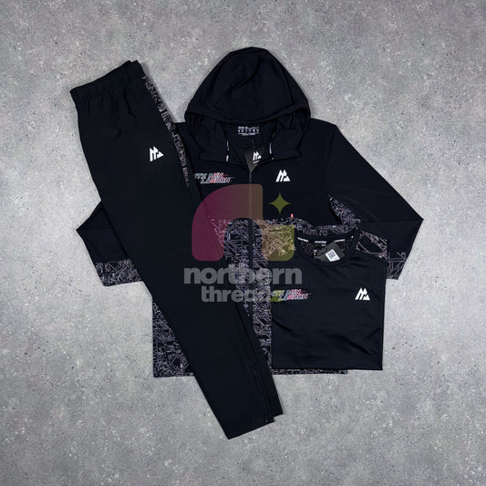 Montirex Run Tracksuit Tri Set (UV Black)