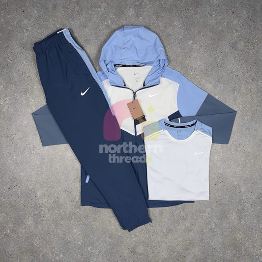 Nike Windbreaker Tracksuit Tri Set (Blue)