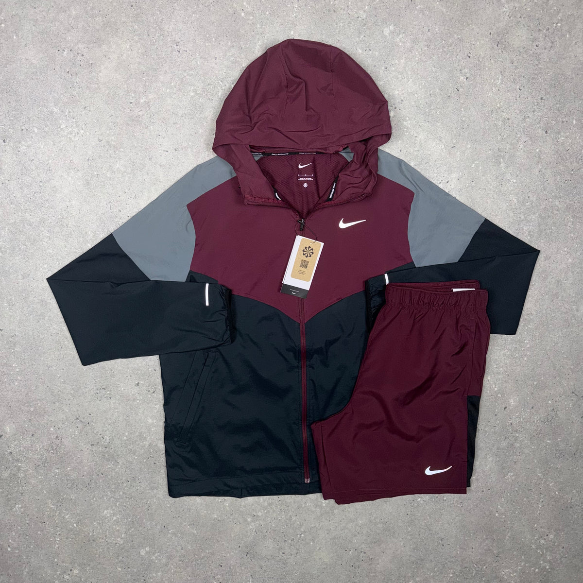 Nike Windbreaker Set 'Merlot Shadow'