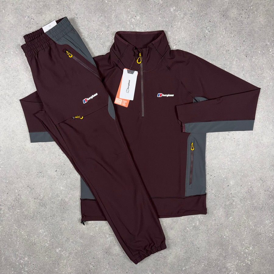 Berghaus 1/2 Zip Tracksuit 'Burgundy'