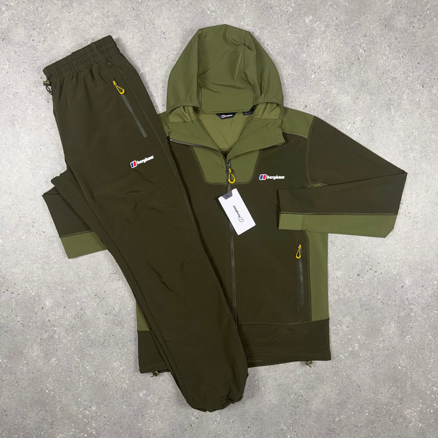 Berghaus Hooded Terrain Tracksuit 'Khaki/Taupe'