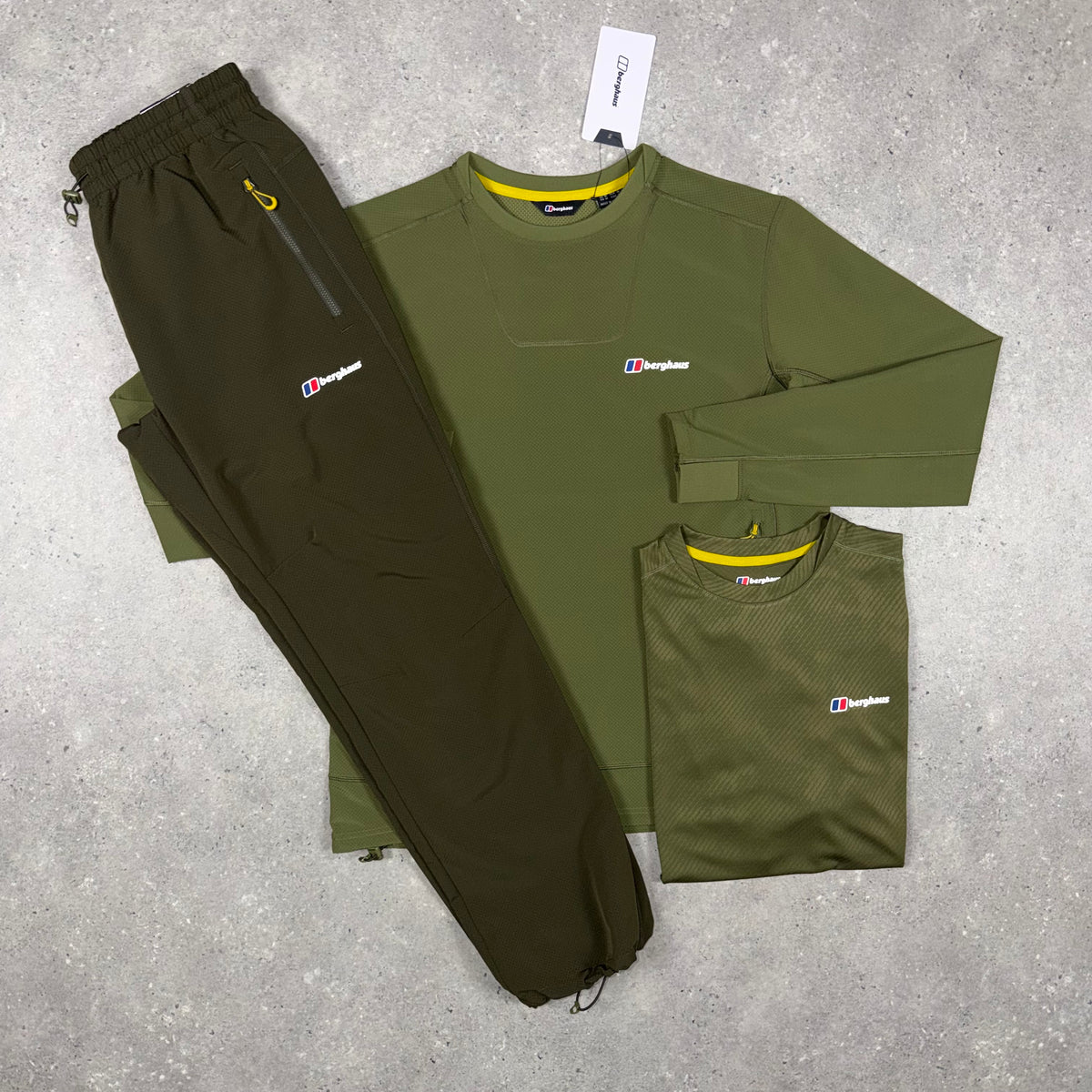 Berghaus Crew Jumper Tracksuit Set 'Khaki/Taupe'