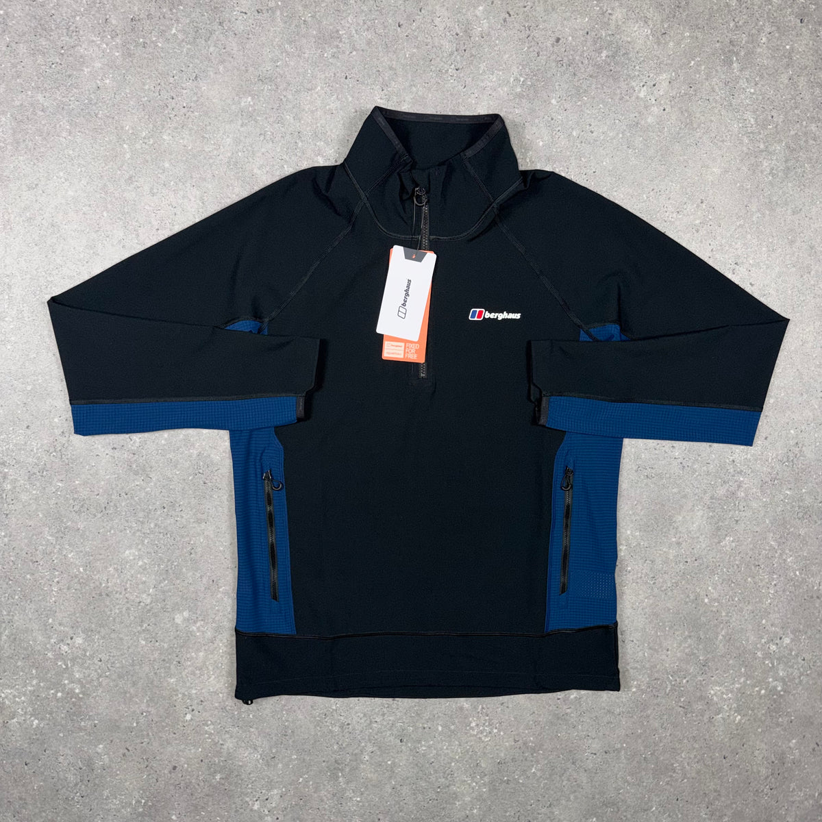 Berghaus Waver 1/2 Zip 'Black/Blue'