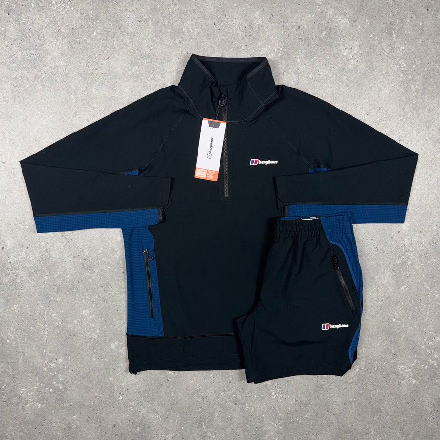 Berghaus 1/2 Zip Set 'Black/Blue'