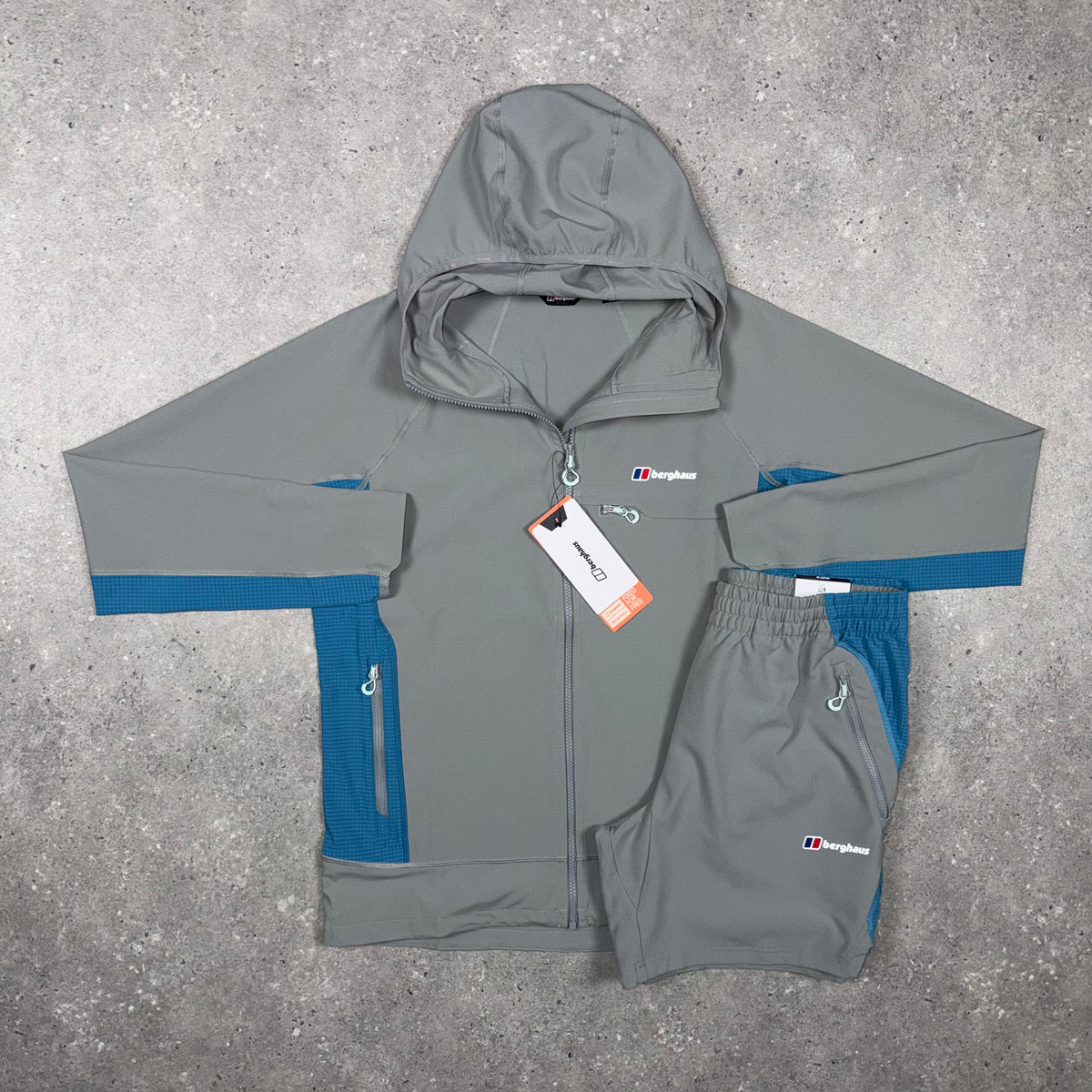 Berghaus Waver Jacket & Shorts Set 'Grey/Blue'