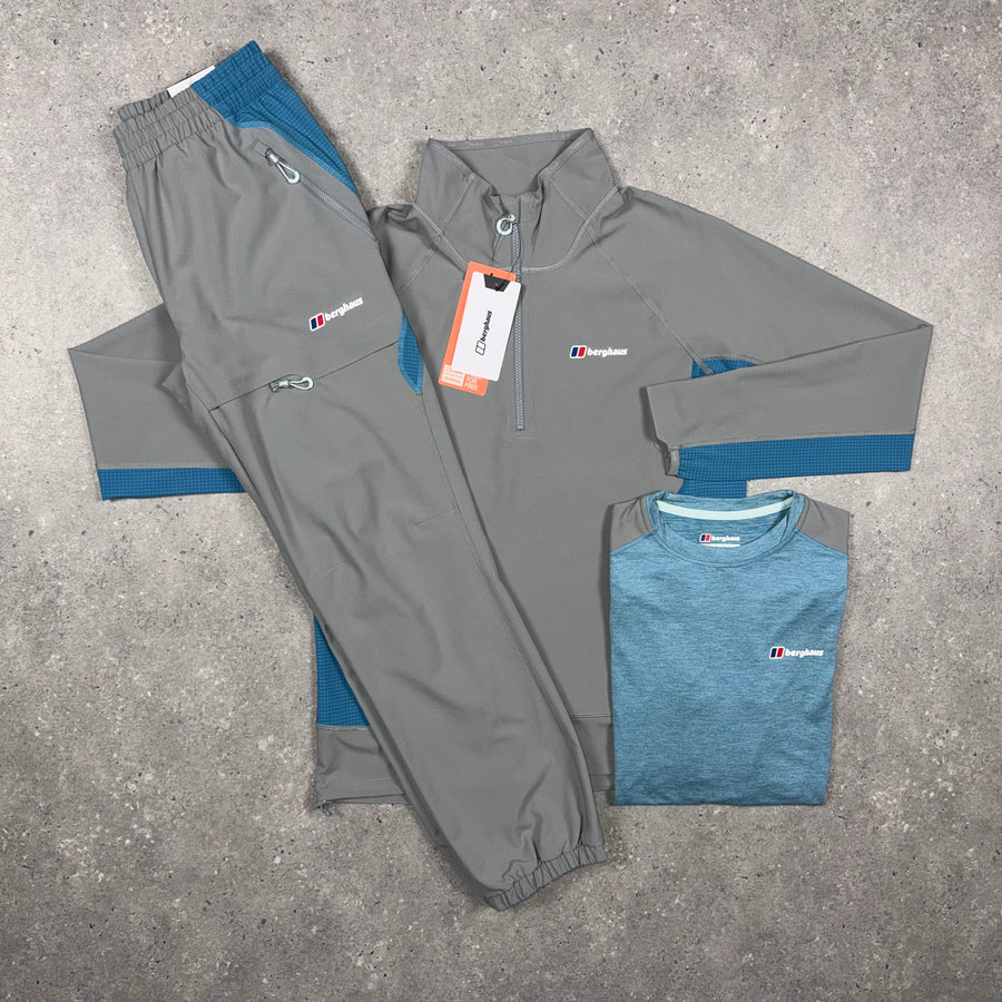 Berghaus 1/4 Zip Tracksuit 'Grey/Blue'