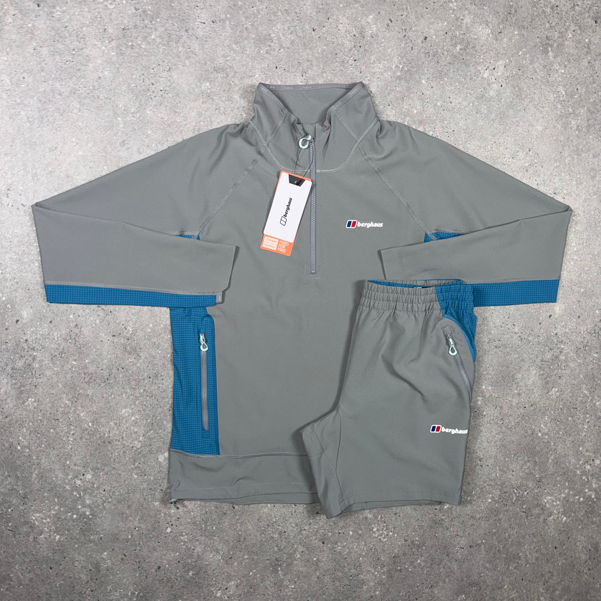 Berghaus 1/4 Zip Set 'Grey/Blue'