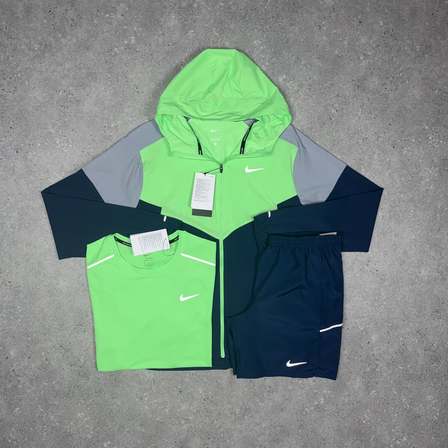 Nike Windbreaker Tri Set 'Navy/Lime'