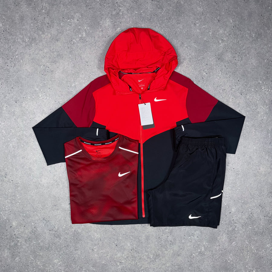 Nike Windbreaker Tri Set 'Red/Black'