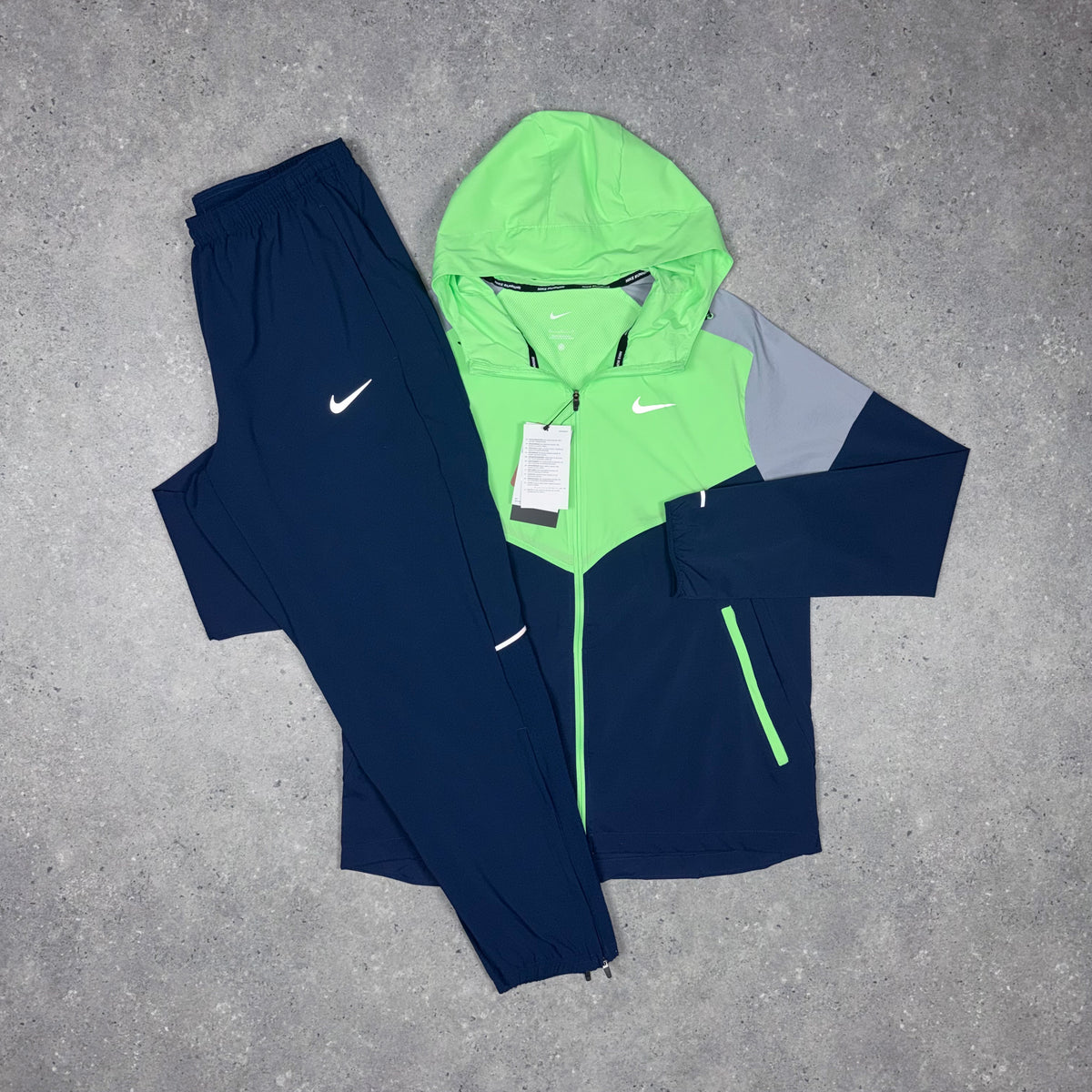 Nike Windbreaker Tracksuit 'Navy/Lime'