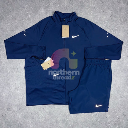 Nike Stride 1/4 Zip Tri Set (Navy)