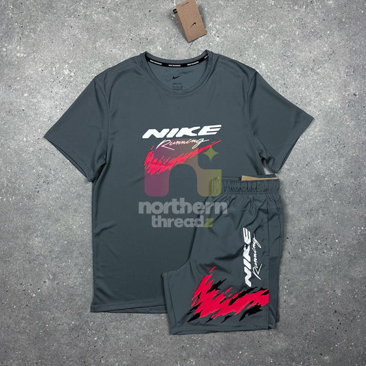 Nike Run Set (Grey/Red)