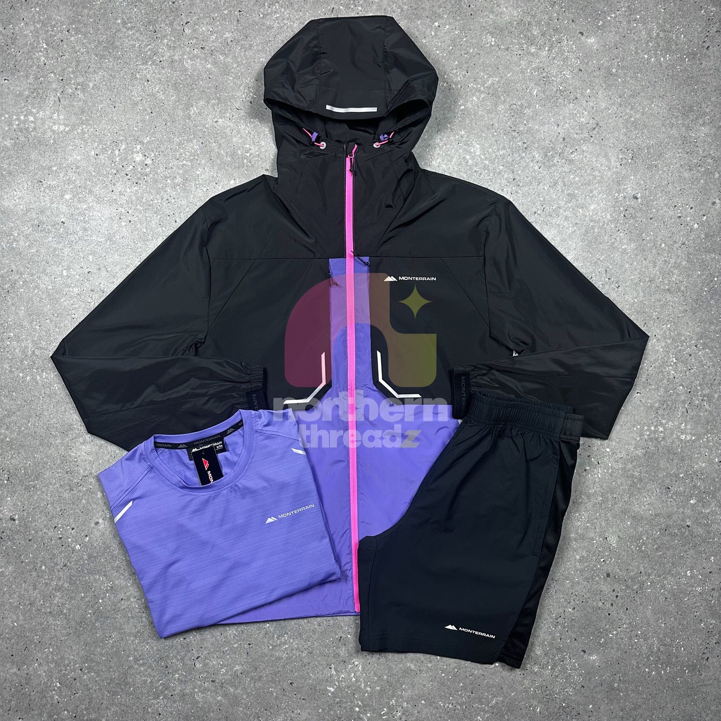 Monterrain Summer Tri Set (Purple/Black)