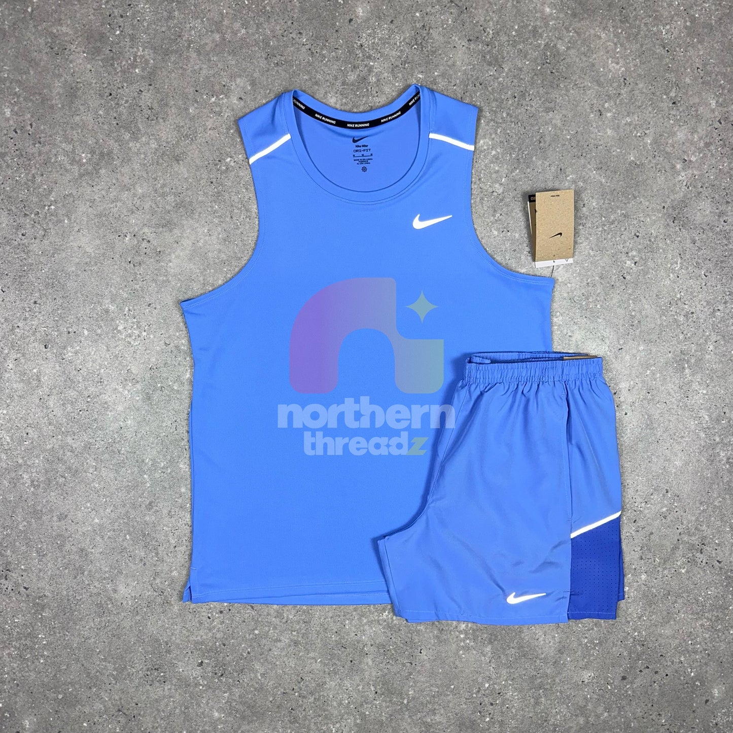 Nike Miler 3.0 Vest Set (Blue)