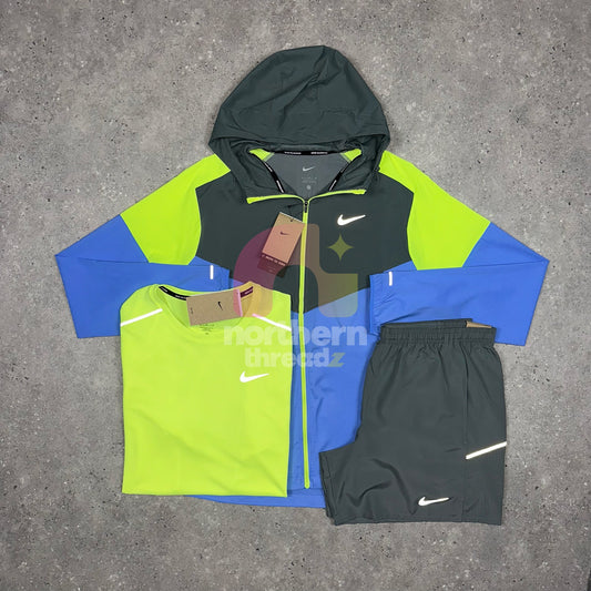 Nike Windbreaker Tri Set (Blue/Neon)