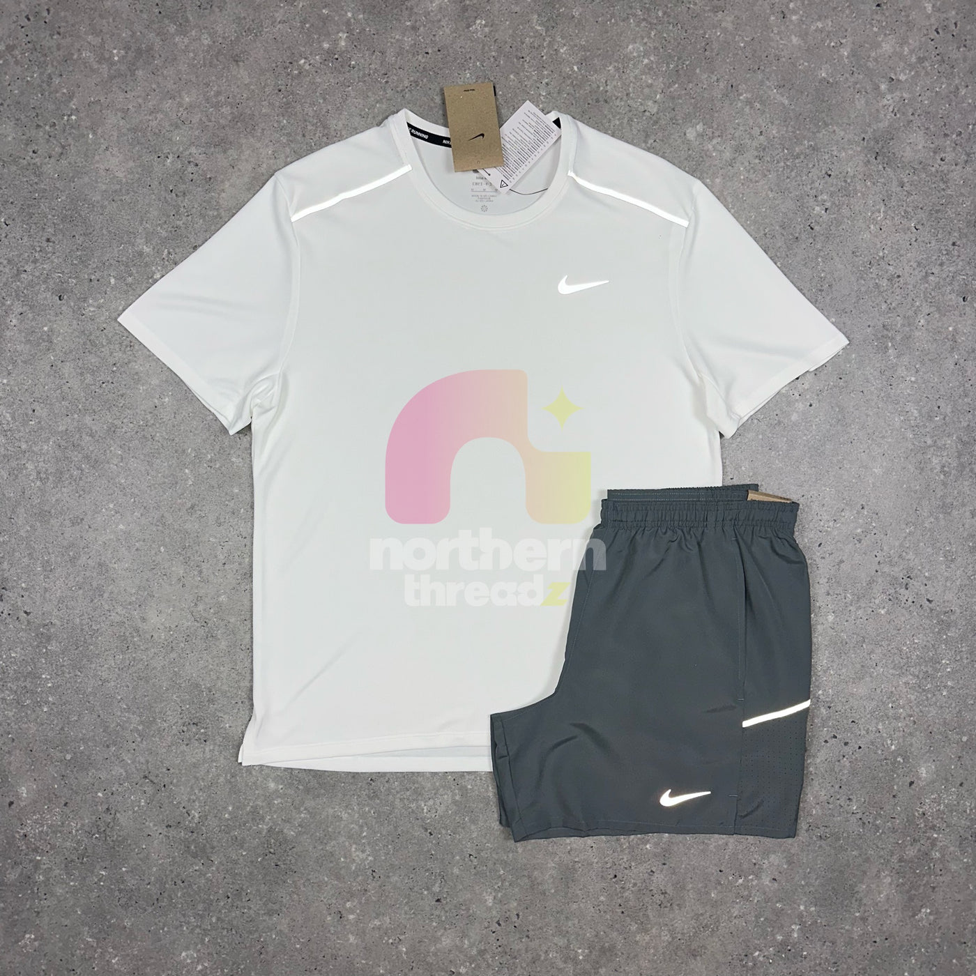 Nike Miler 3.0 Set (White/Grey)