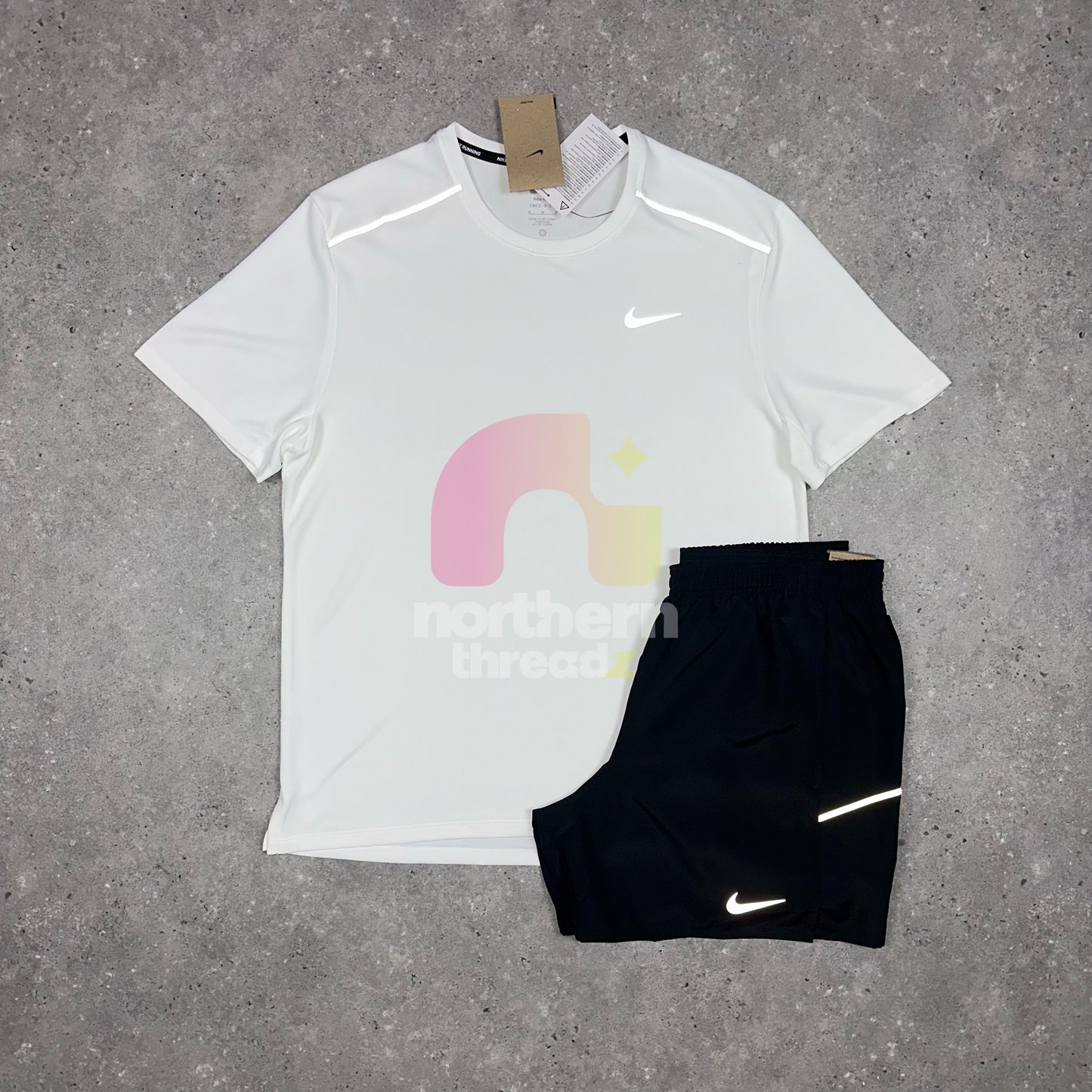 Nike Miler 3.0 Set (White/Black)