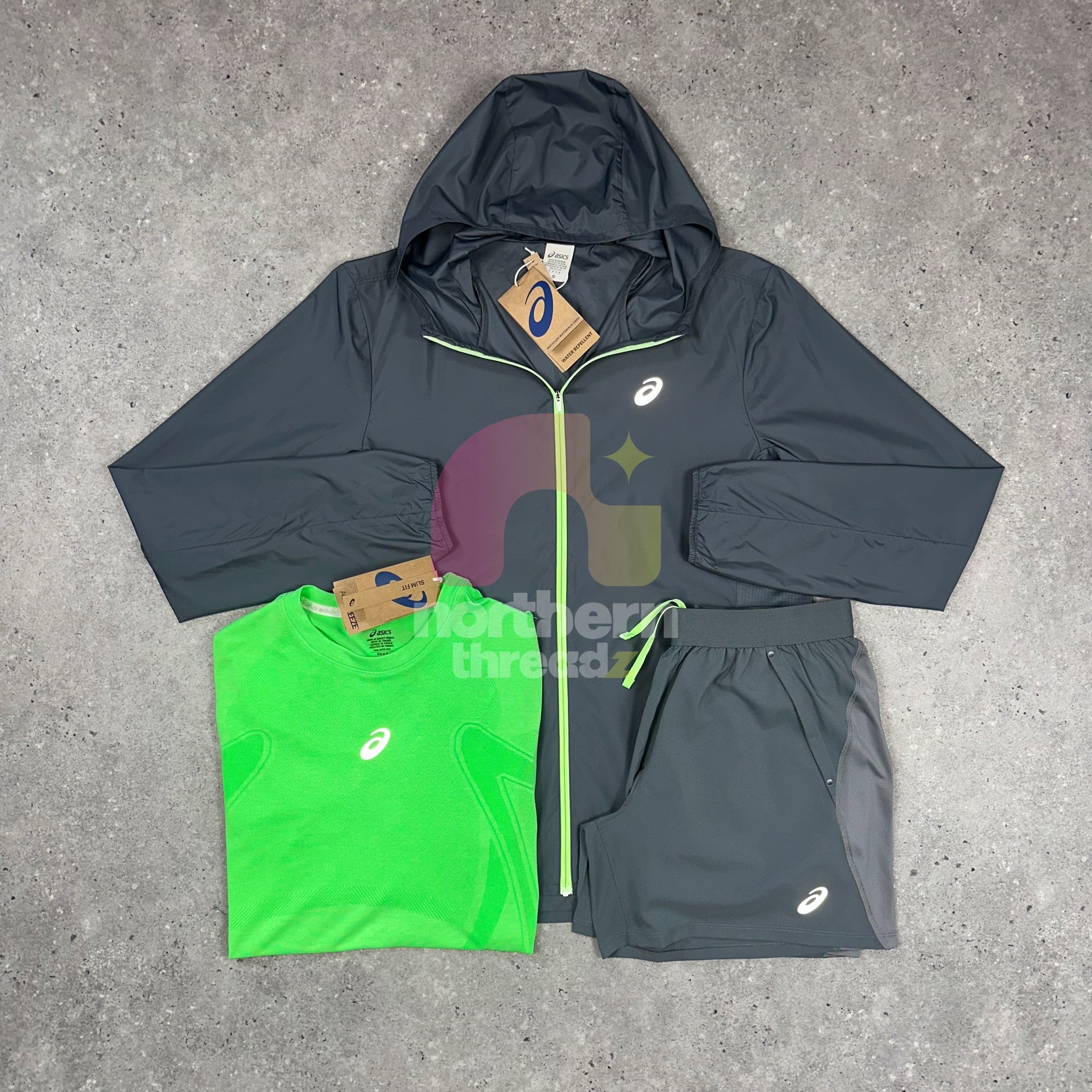 Asics Core Tri Set (Grey/Neon) – Northern Threadz