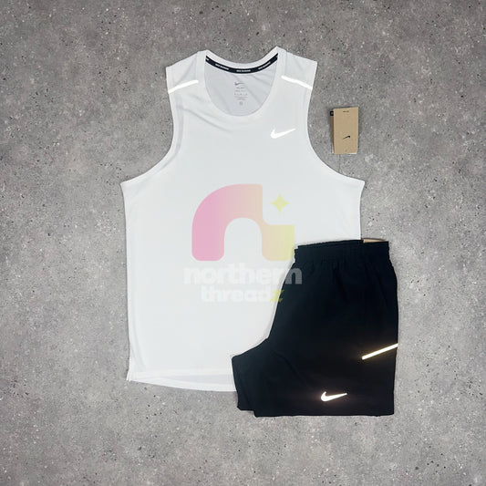 White Miler 3.0 Vest Set (White/Black)