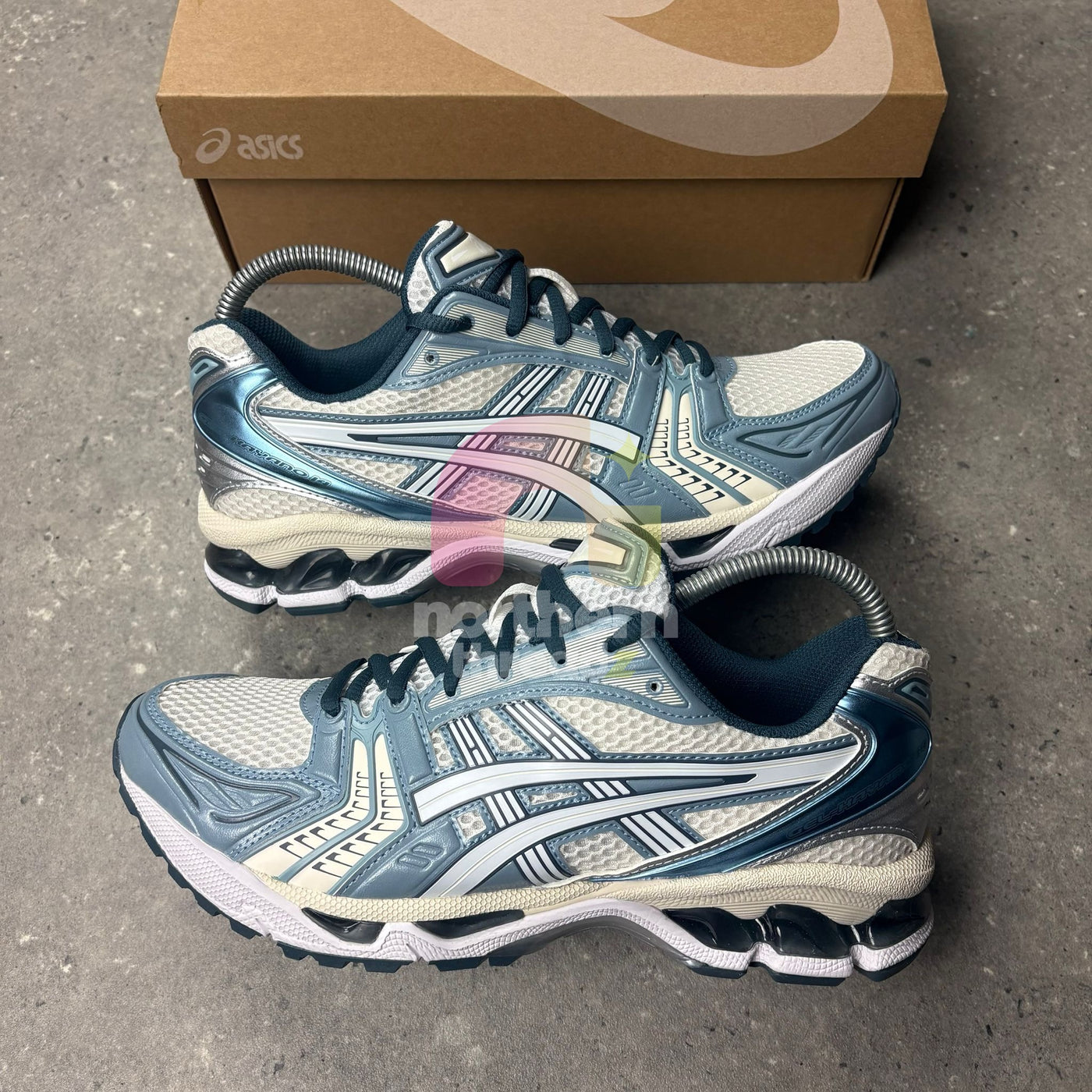 Asics Kayano 14 (Cream Raw Indigo)